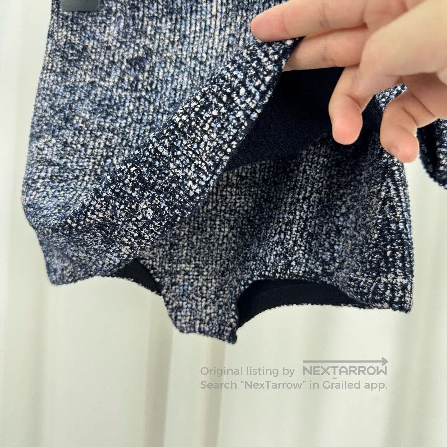 Dior Dior Blue Tweed Skirt-Pants. Size 37" - 4 Thumbnail