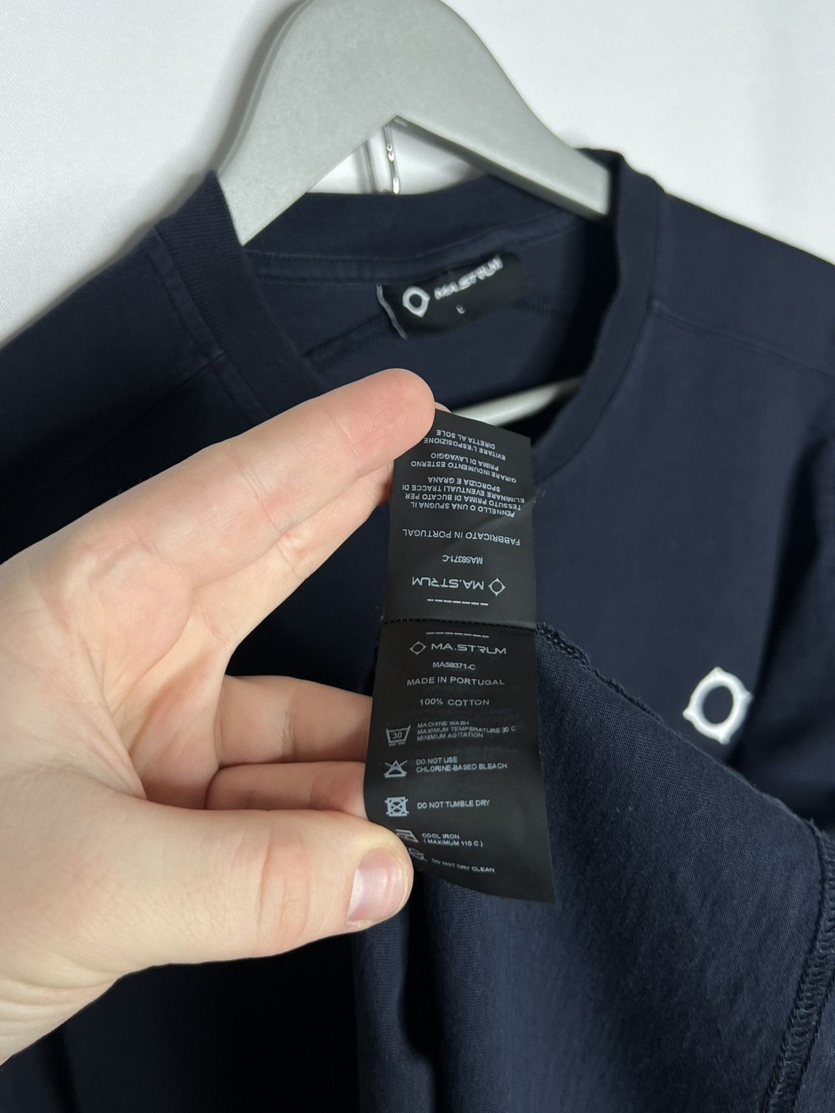 MA.STRUM Ma.Strum Navy Blue Based T-Shirt Tee Casuals Size US L / EU 52-54 / 3 - 8 Thumbnail