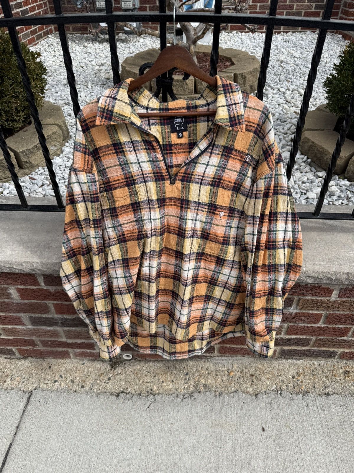 Brain Dead Crazy Rare Brain Dead Shirt Button Zip Flannel Size US S / EU 44-46 / 1 - 5 Thumbnail