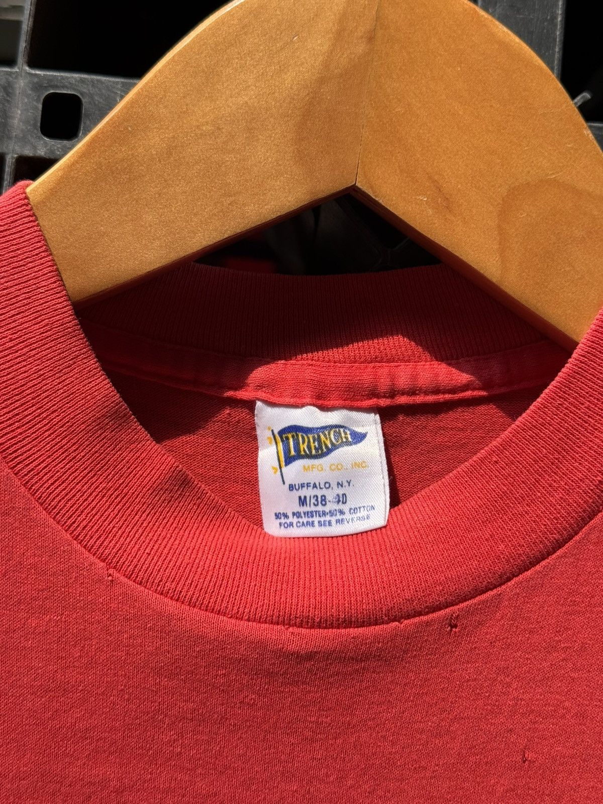 Vintage 💥Vintage Chicago Bulls Trench 80s NBA T-Shirt Size US M / EU 48-50 / 2 - 3 Thumbnail