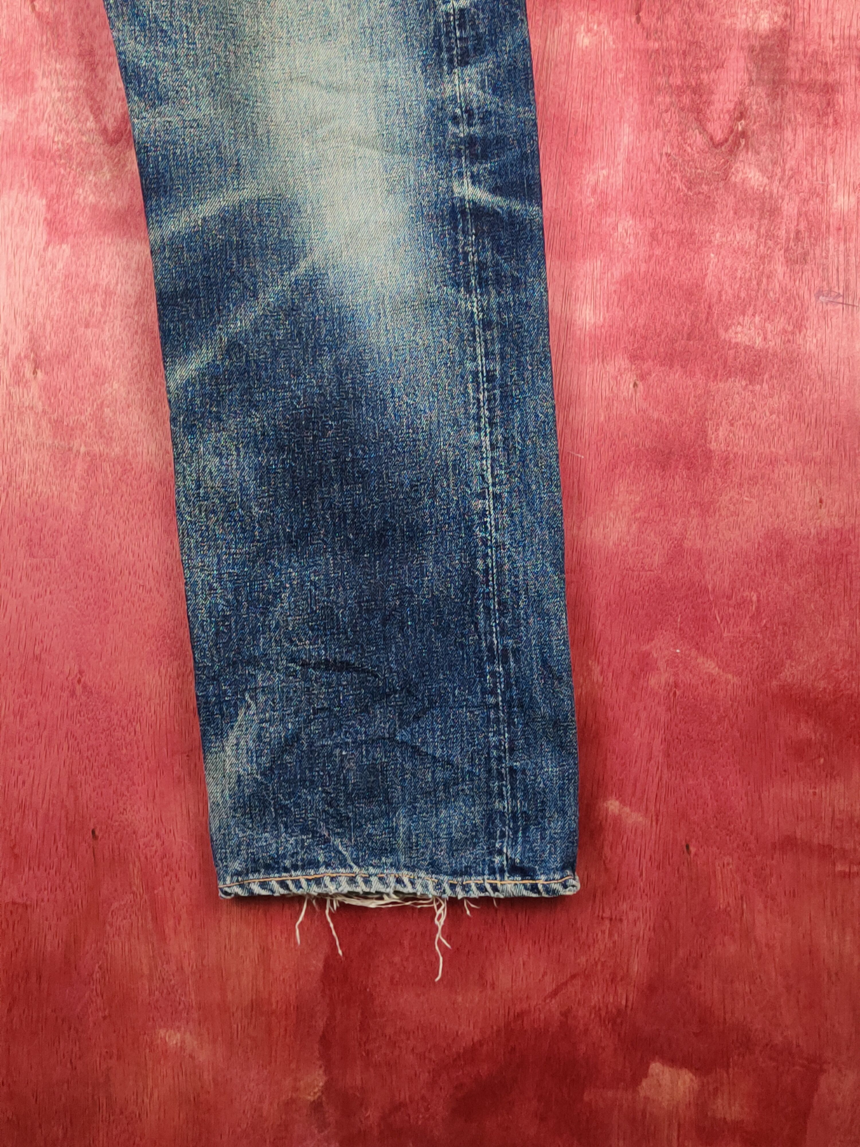 Denime DL Denime Japan Vintage Distressed Ripped Jeans #S1705 Size US 31 - 6 Thumbnail