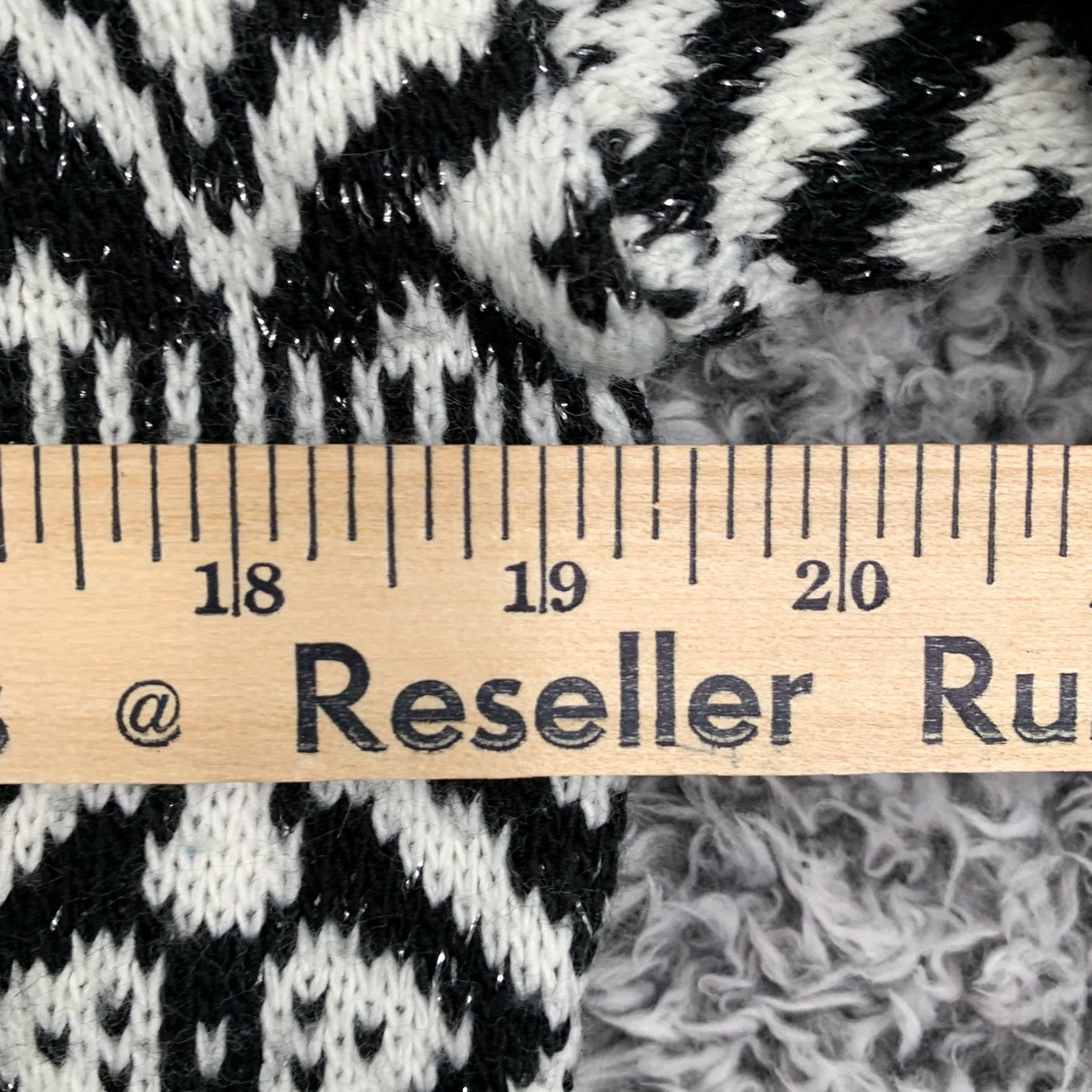 Vintage VINTAGE American Pride Sweater Womens M Black White Geometric Knit USA Size M / US 6-8 / IT 42-44 - 5 Thumbnail