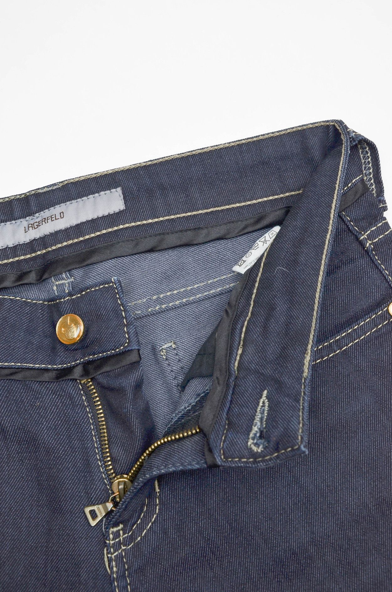 Karl Lagerfeld Lagerfeld Straight-Leg Jeans – Size 28x34 (Made in Italy) Size 28" / US 6 / IT 42 - 6 Thumbnail