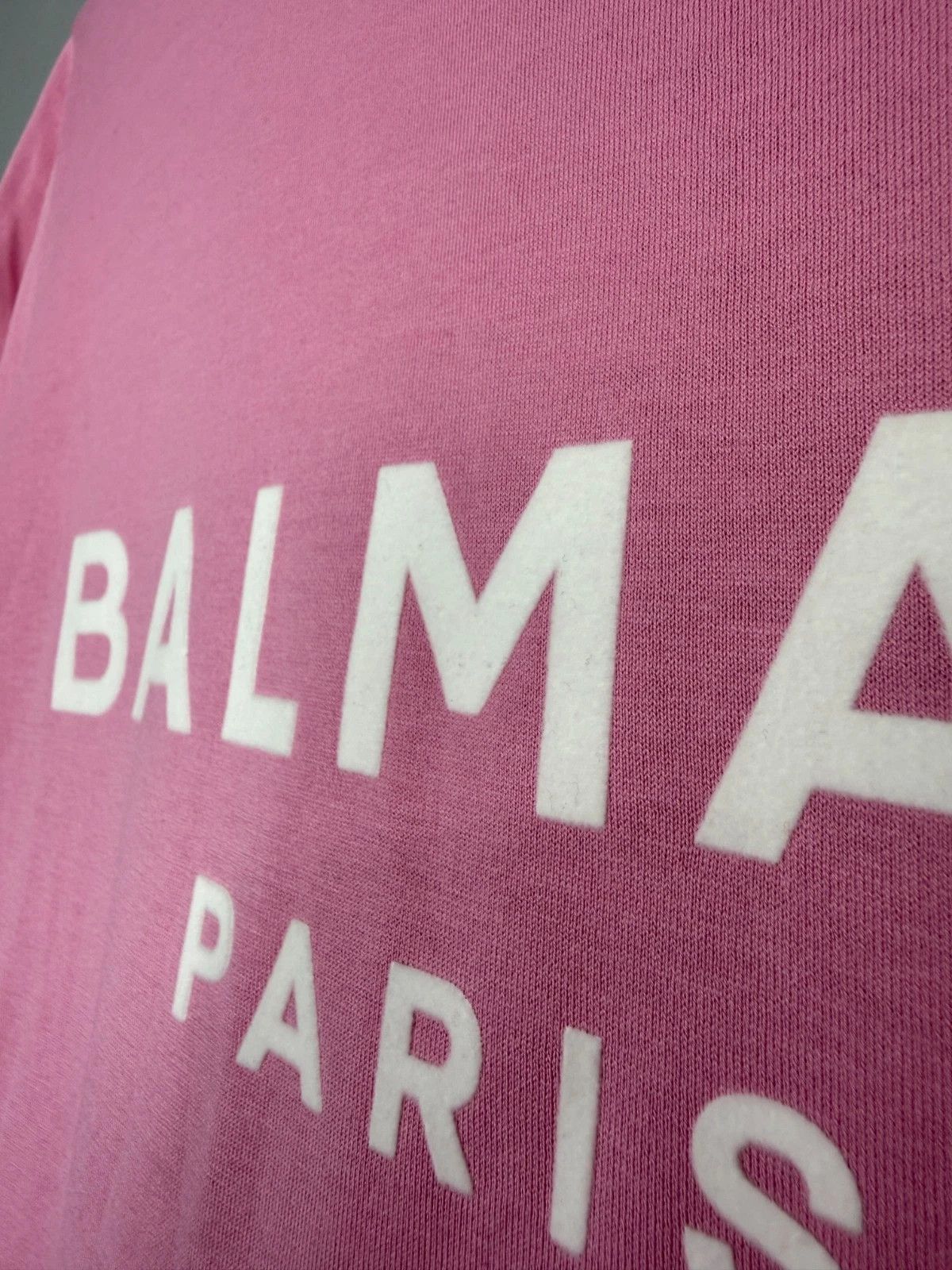 Balmain Balmain Paris Pink Logo T-Shirt Women’s Designer Tee Size XS / US 0-2 / IT 36-38 - 3 Thumbnail
