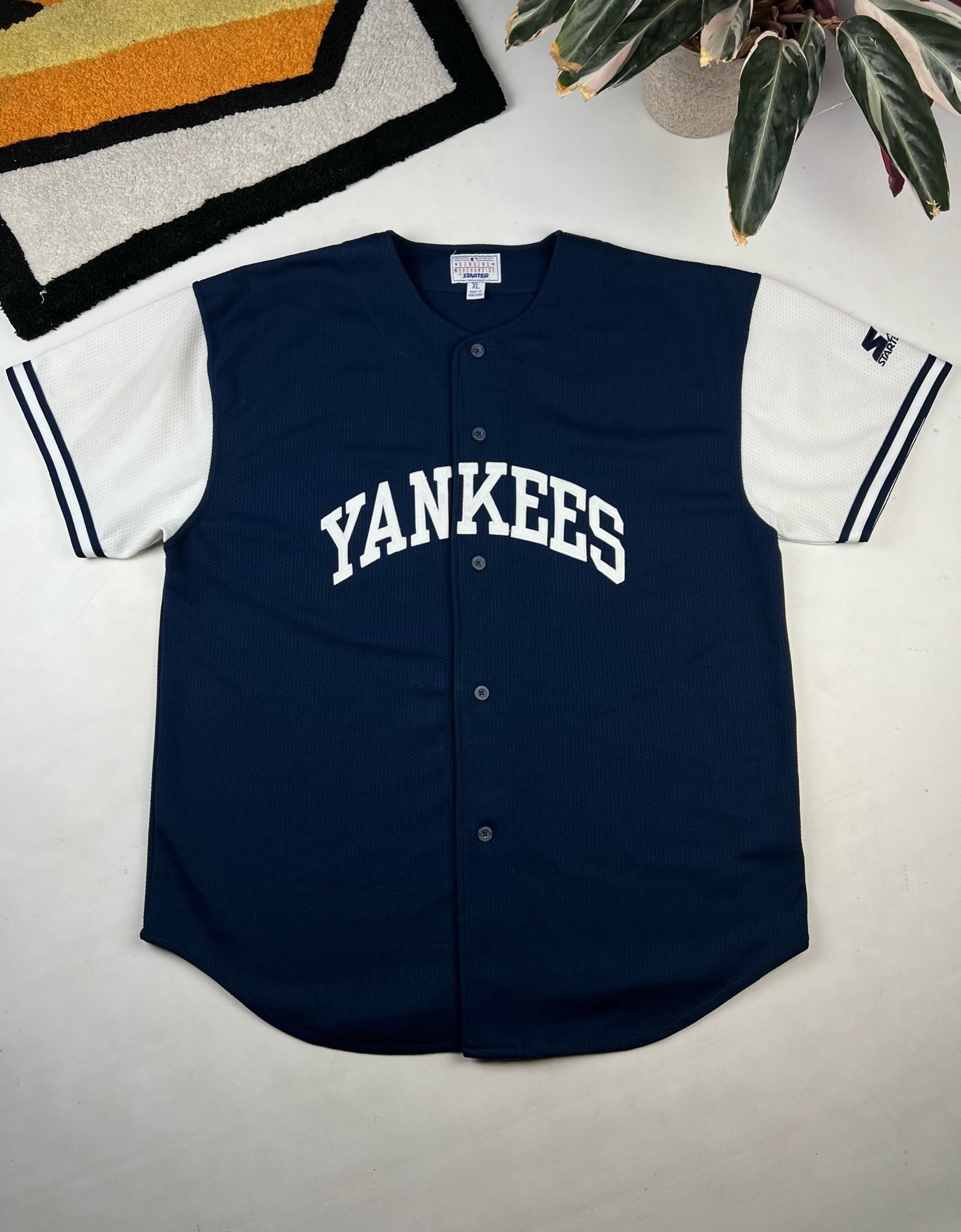 MLB × New York Yankees × Vintage New Tork Yankees Baseball Jersey Majestic Size US XL / EU 56 / 4 - 1 Thumbnail