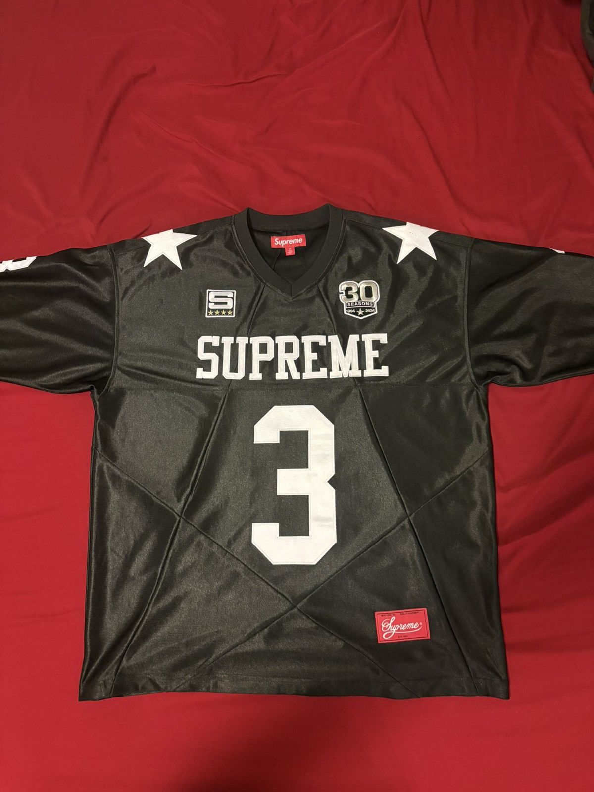 シャツ supreme Stars Football Jersey Black XL Supreme Stars Football Jersey Black Men's - SS25 - US