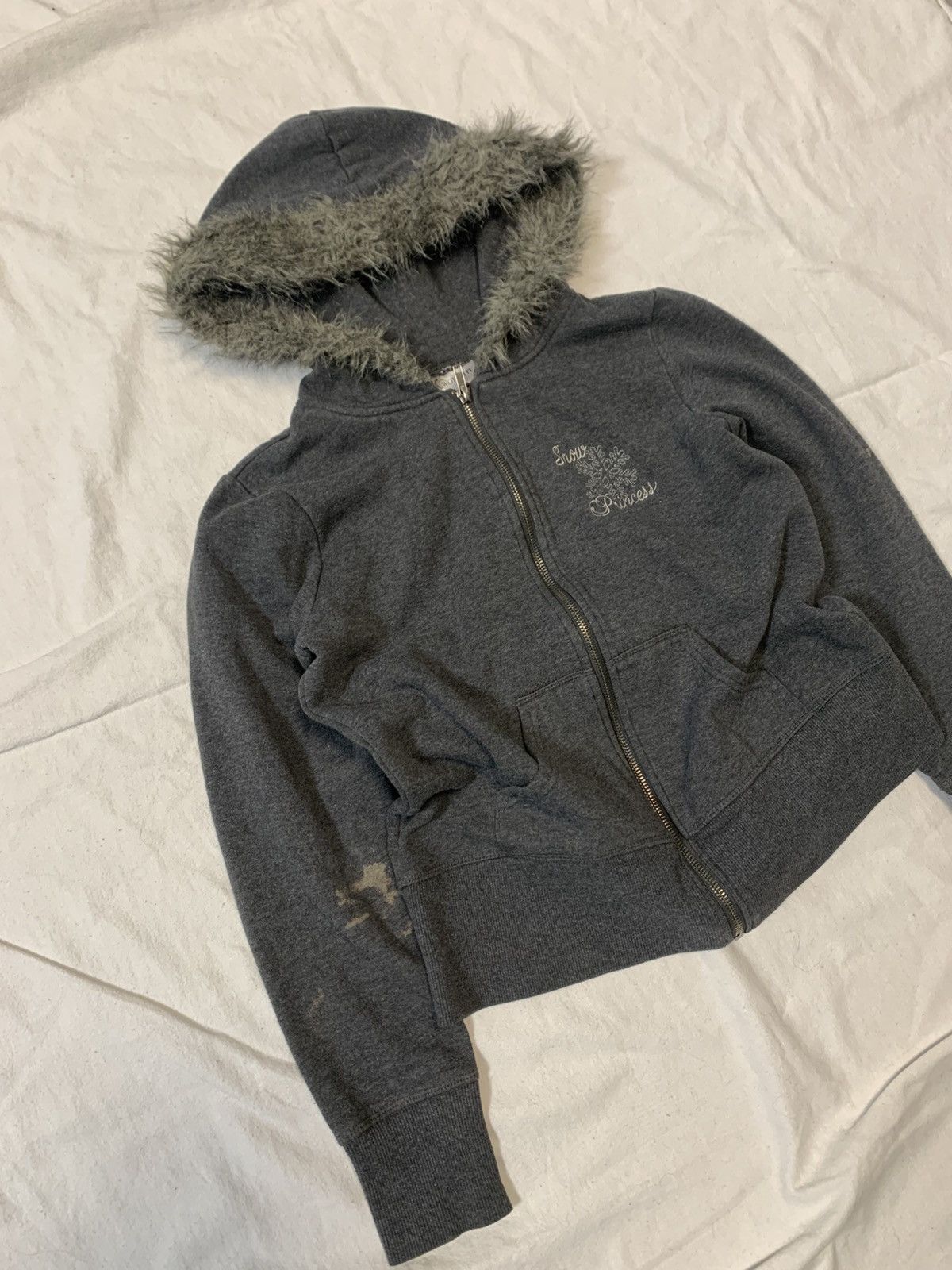 If Six Was Nine × Le Grande Bleu (L.G.B.) × Vintage VINTAGE FAUX FUR Y2K ZIP HOODIE JAPANESE LGB STYLE Size S / US 4 / IT 40 - 2 Thumbnail