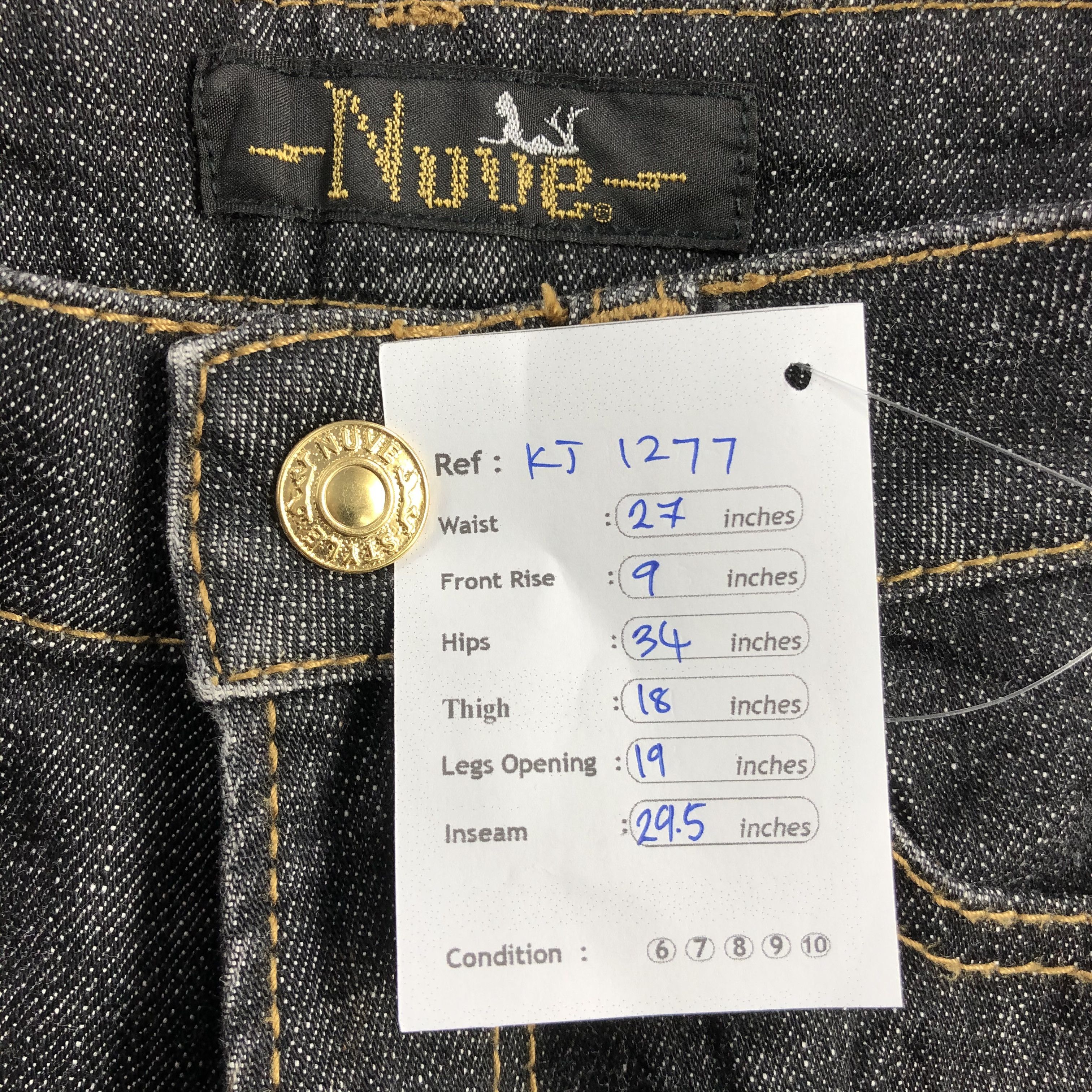 Japanese Brand Japanese Brand Nuve Jeans Black Flare Denim KJ1277 Size 27" / US 4 / IT 40 - 11 Thumbnail
