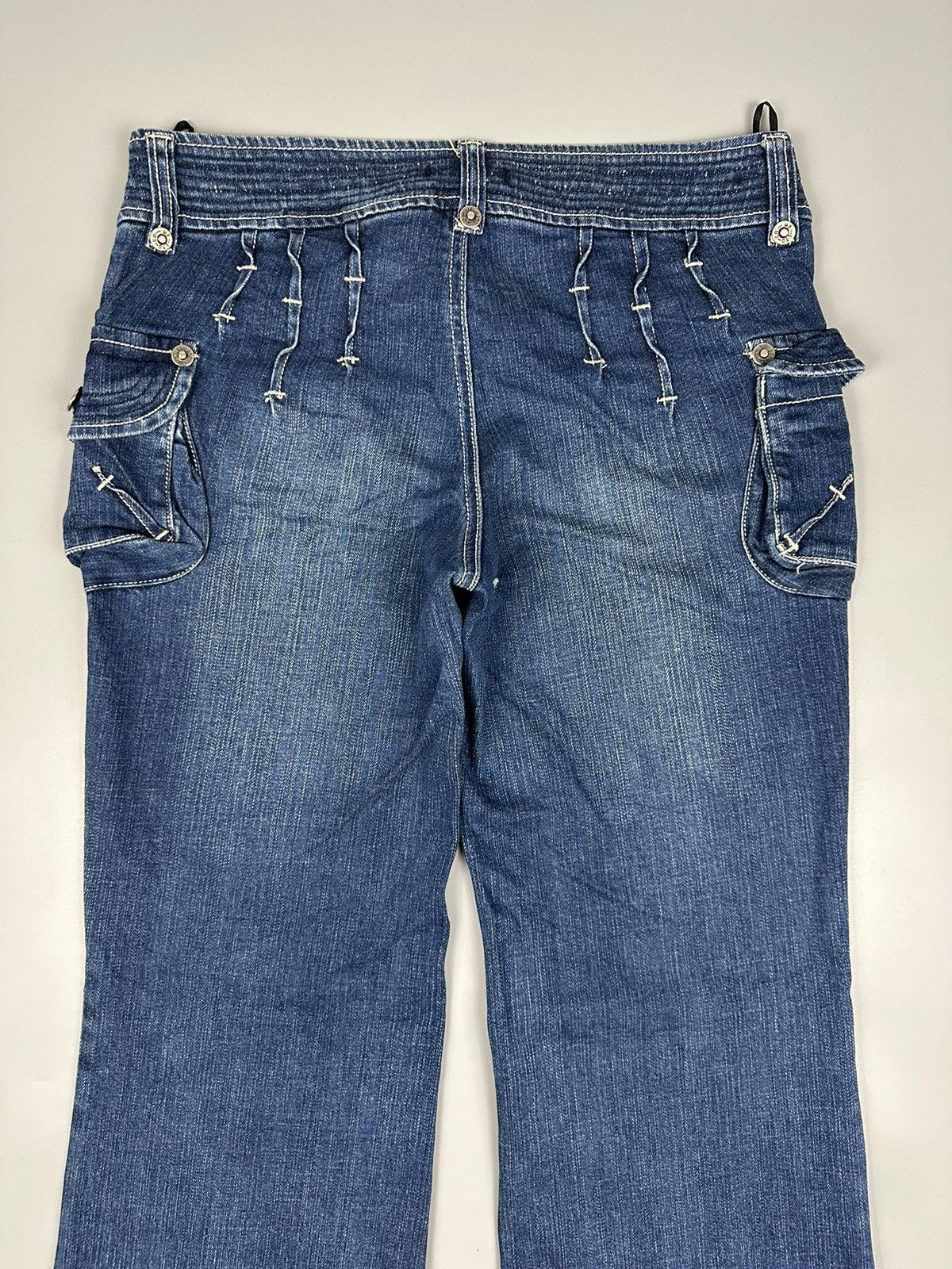 If Six Was Nine × Le Grande Bleu (L.G.B.) 🔥Flared🔥Viva Presto Multi Pocket Denim Size US 32 / EU 48 - 6 Thumbnail