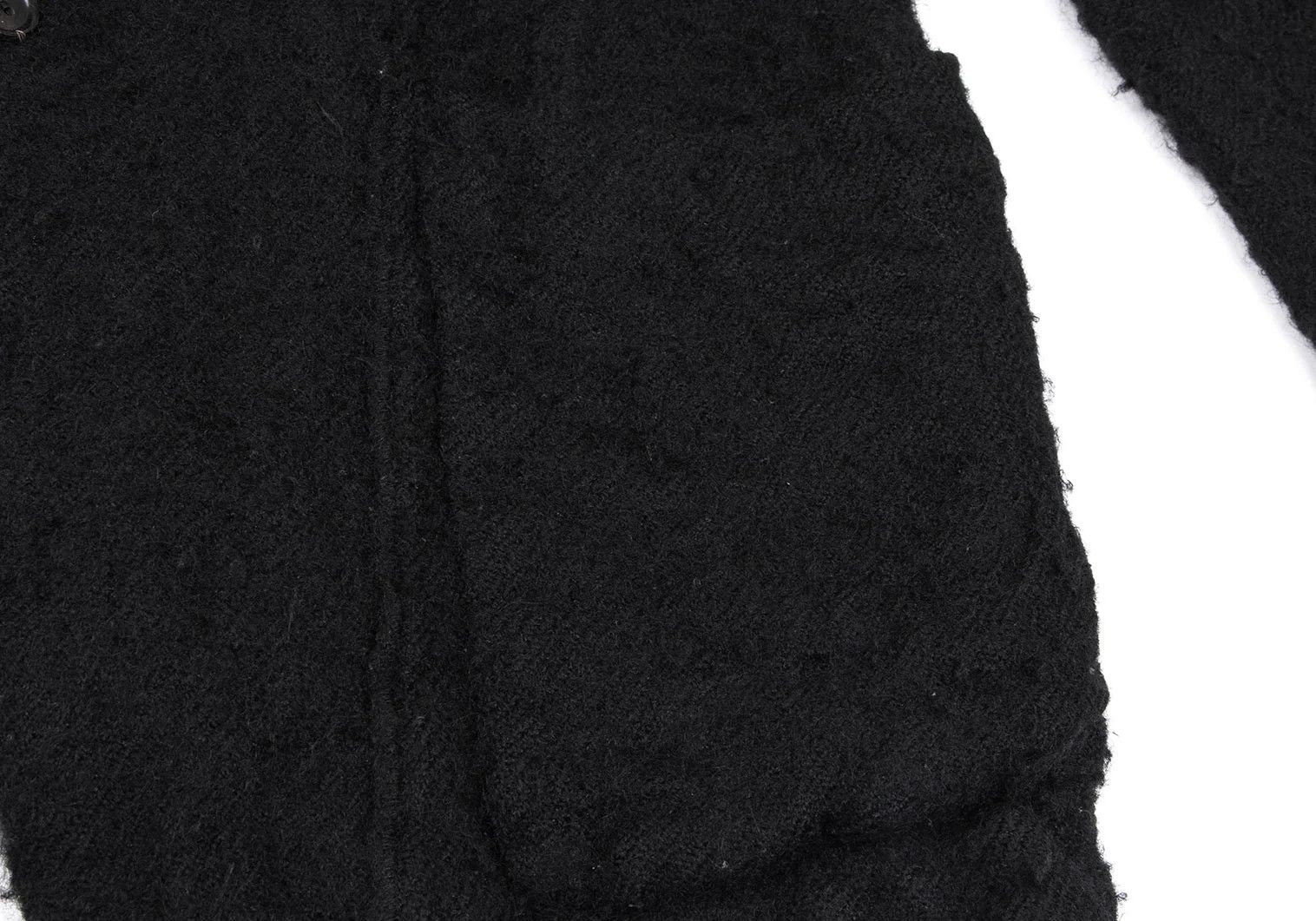 Comme des Garcons Homme Plus Wool Felt Curved Jacket in Black Size M Size US M / EU 48-50 / 2 - 11 Thumbnail
