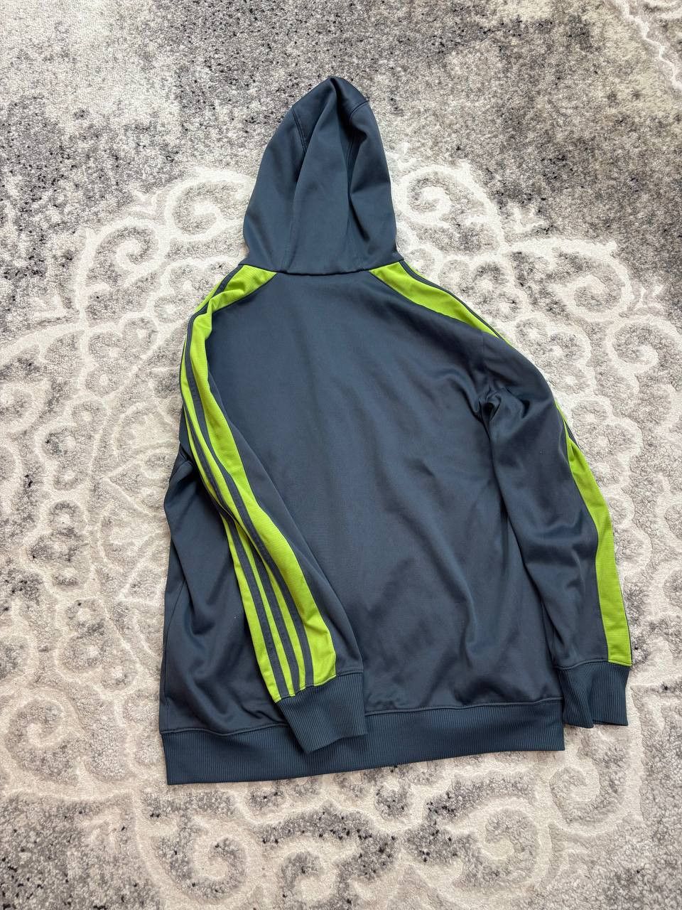 Adidas Adidas 2012 Vintage Neon Stripe Full Zip Hoodie Size US M / EU 48-50 / 2 - 8 Thumbnail