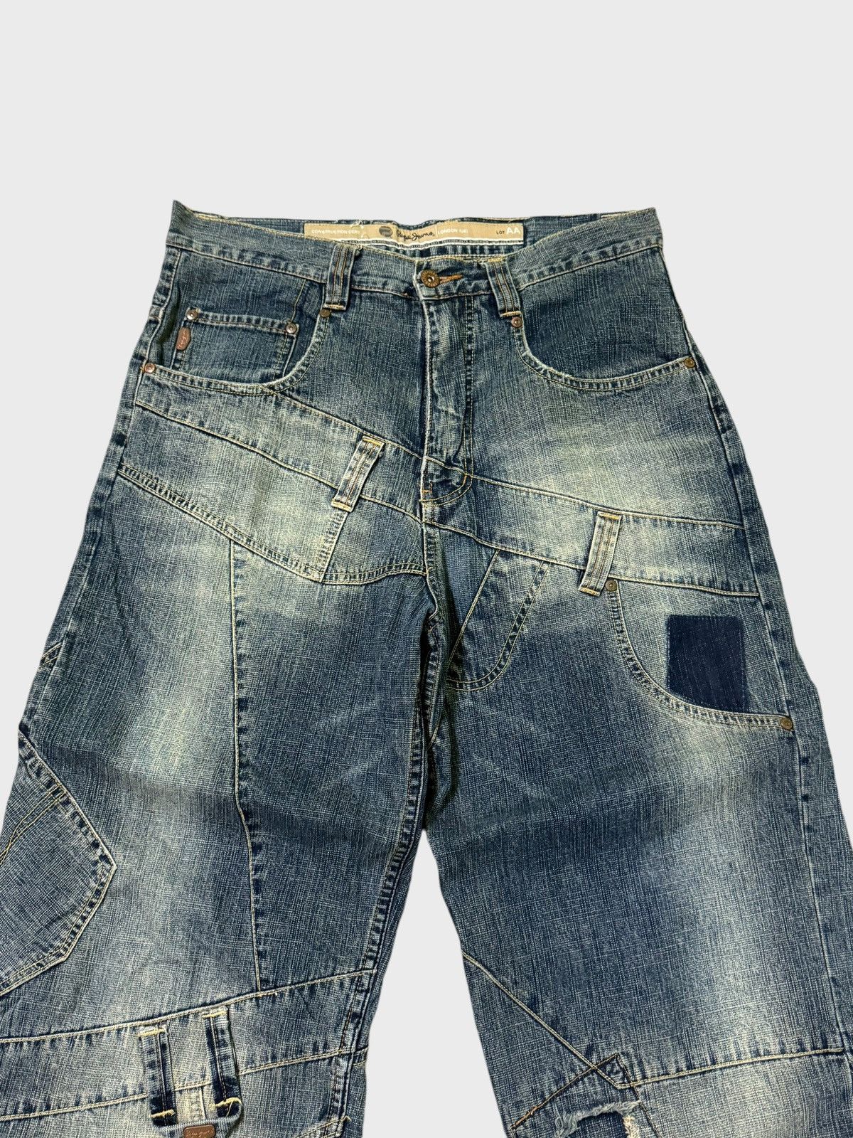 JNCO PEPE JEANS RECONSTRUCTED BAGGY LARGE POCKET JEANS Size US 32 / EU 48 - 3 Thumbnail