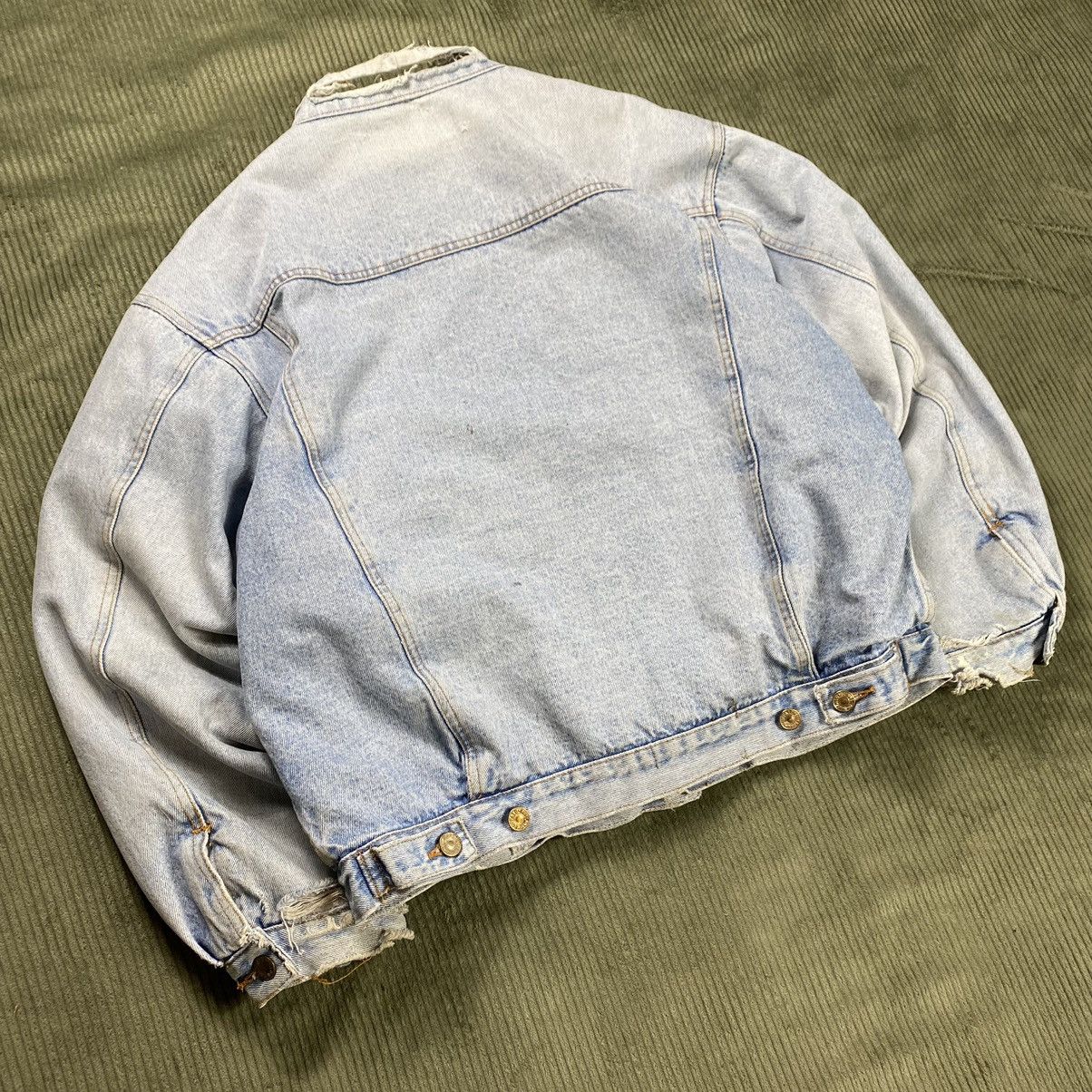 Thrashed Faded Denim Jacket