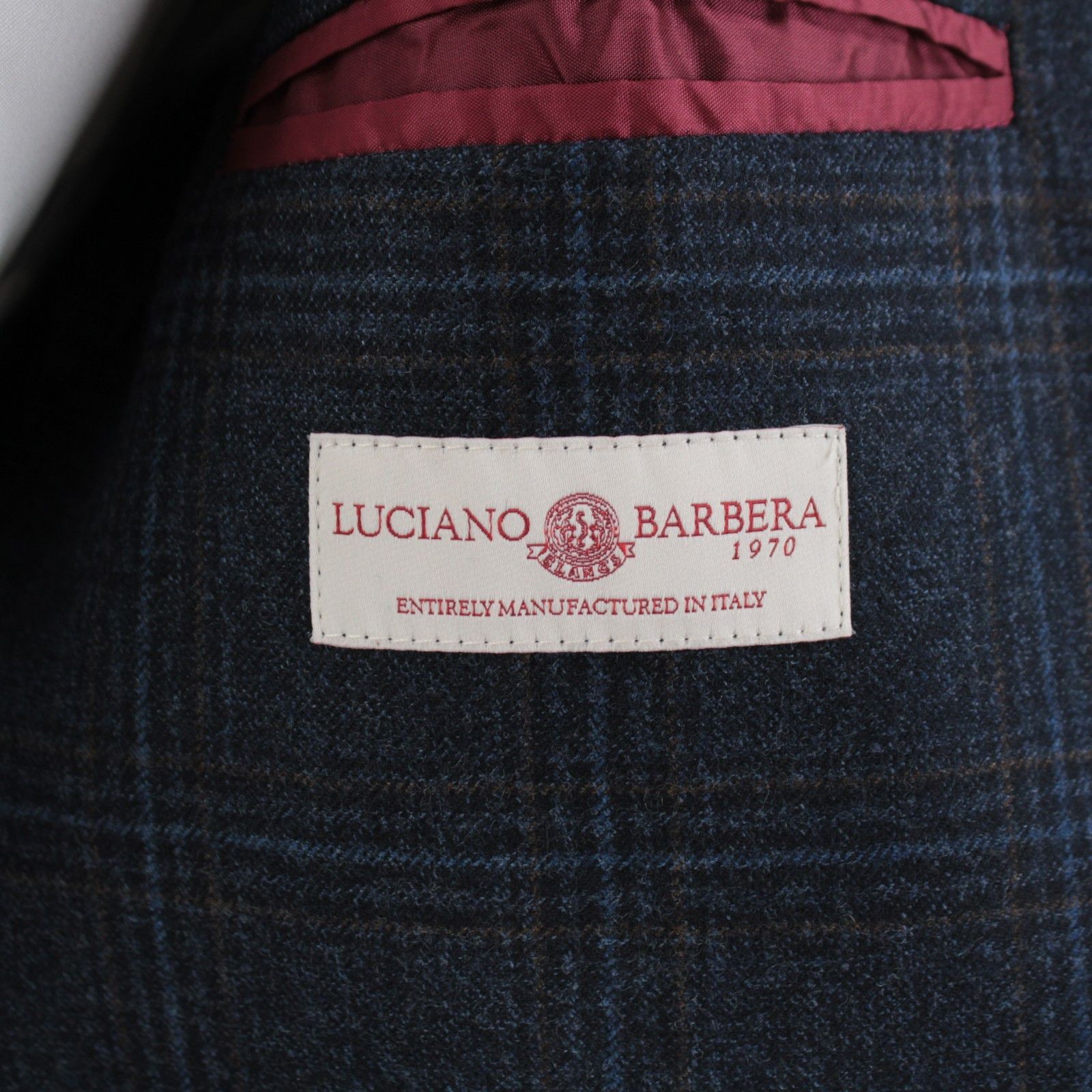 Luciano Barbera Luciano Barbera Sport Coat Size 44 US in Blue Size 44R - 7 Thumbnail