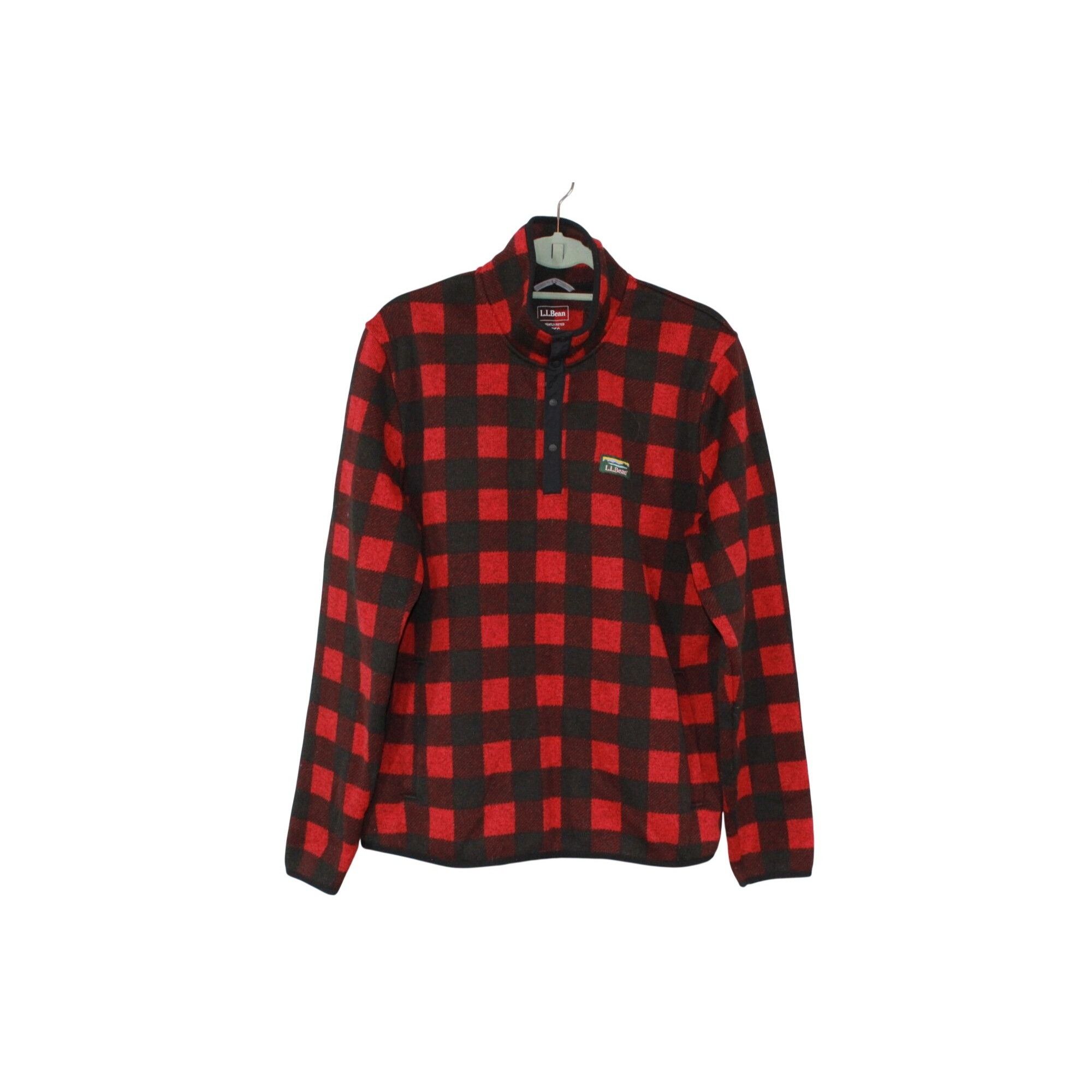 L.L. Bean LL Bean Men's Sweater Fleece Pullover Buffalo Plaid Outdoor Size US L / EU 52-54 / 3 - 1 Thumbnail