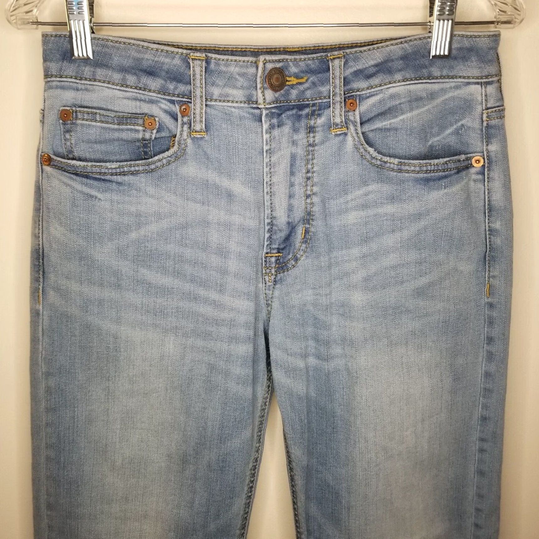 American Eagle Outfitters AMERICAN EAGLE Relaxed Straight Jeans Mens Light Blue Size 28x30 Extreme Flex Size US 28 / EU 44 - 2 Thumbnail