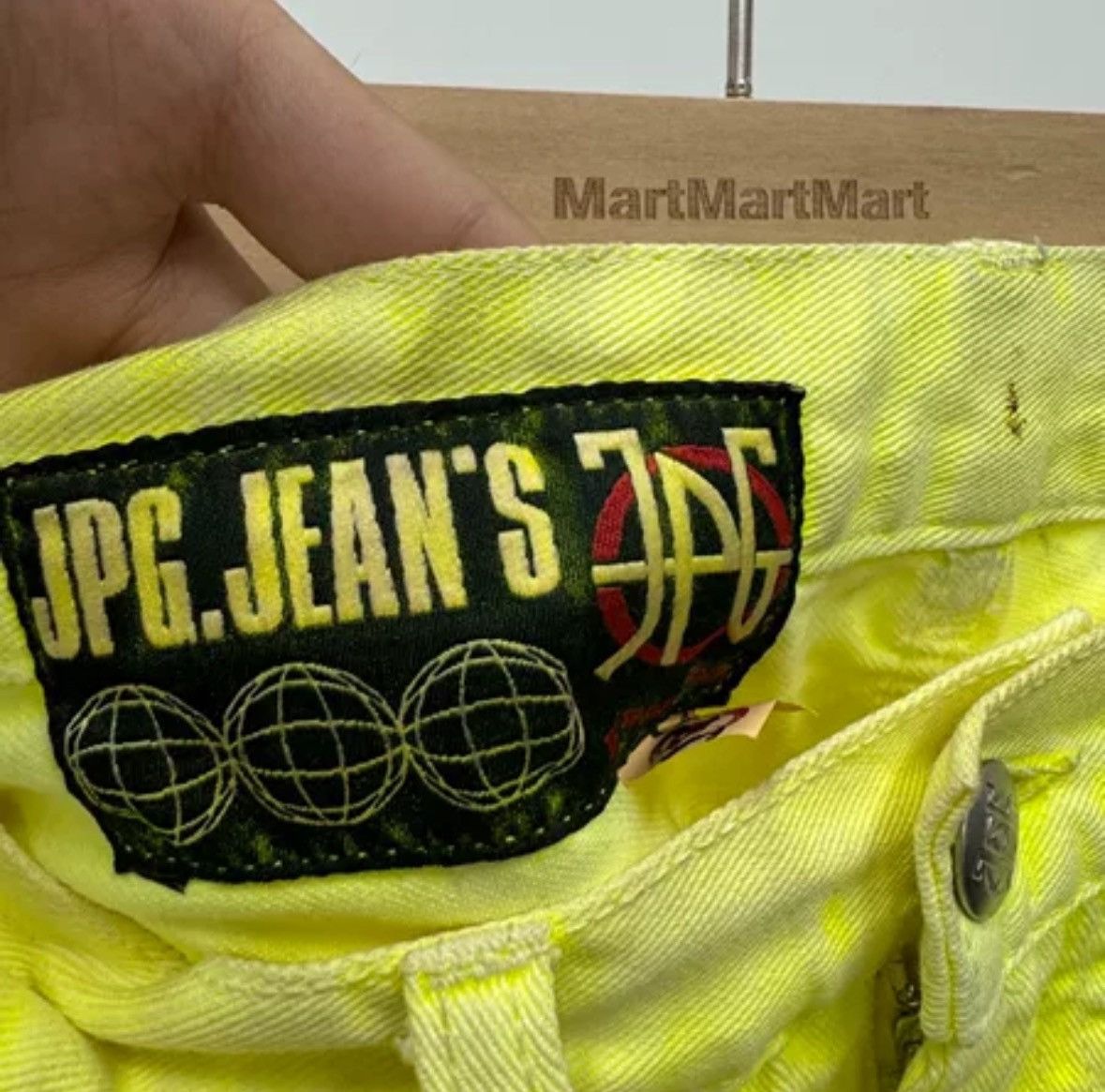 Jean Paul Gaultier Jean Paul Gaultier Inverted of Lemon Yellow Jeans Size US 30 / EU 46 - 7 Thumbnail