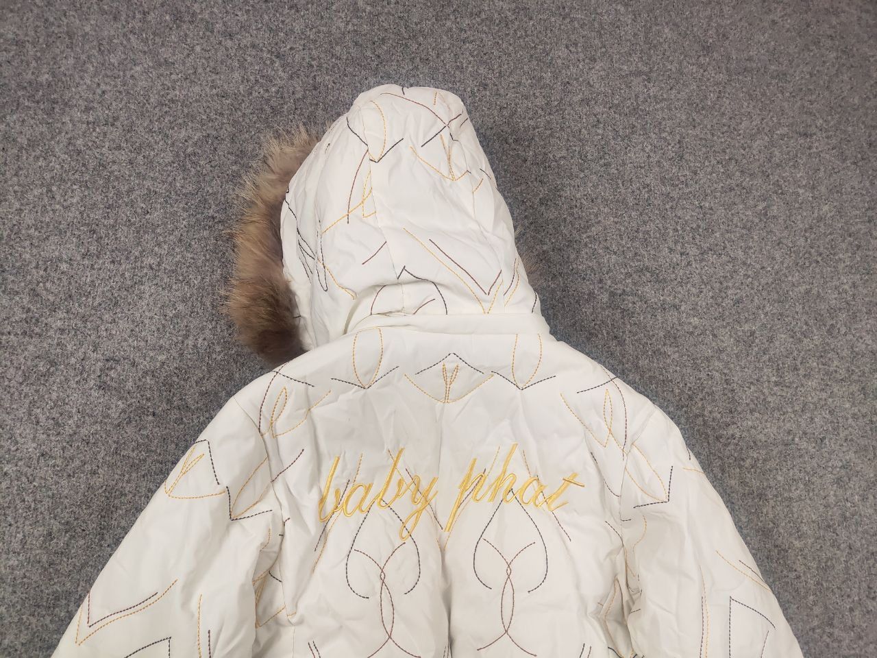 If Six Was Nine Rare Vintage Y2K Baby Phat Fur Jacket Ribbed LGB Grunge Size M / US 6-8 / IT 42-44 - 9 Thumbnail