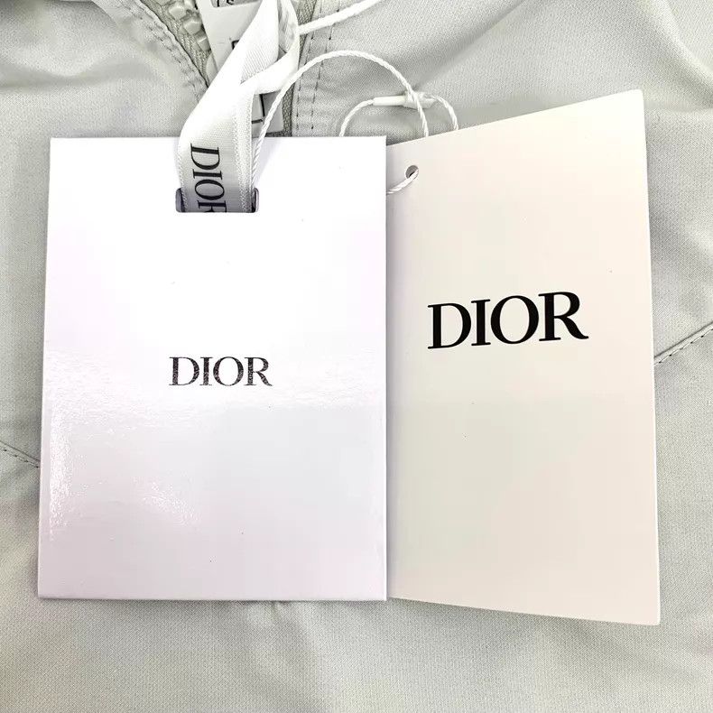 Dior Dior Greyish-white floral printed hooded drawstring semi-z Size S / US 4 / IT 40 - 8 Thumbnail