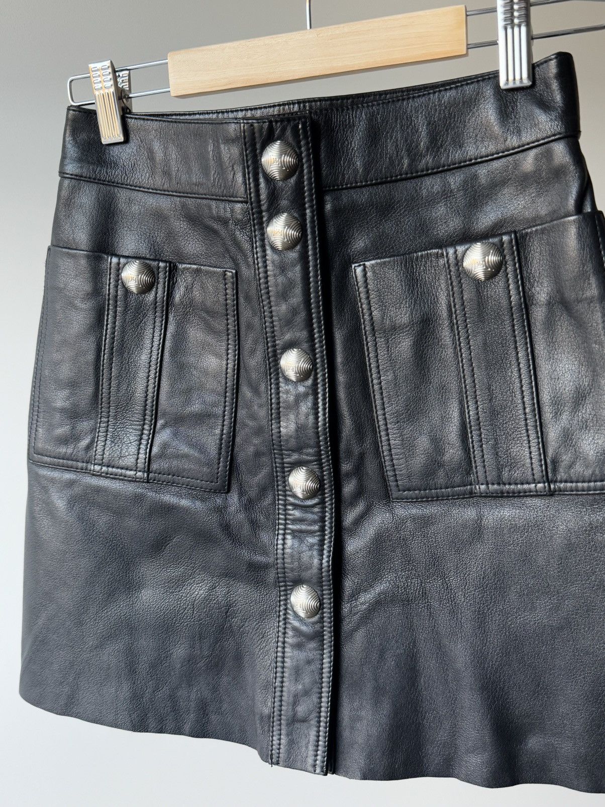 Maje Brand new with tags Maje leather skirt Size 26" / US 2 / IT 38 - 6 Thumbnail