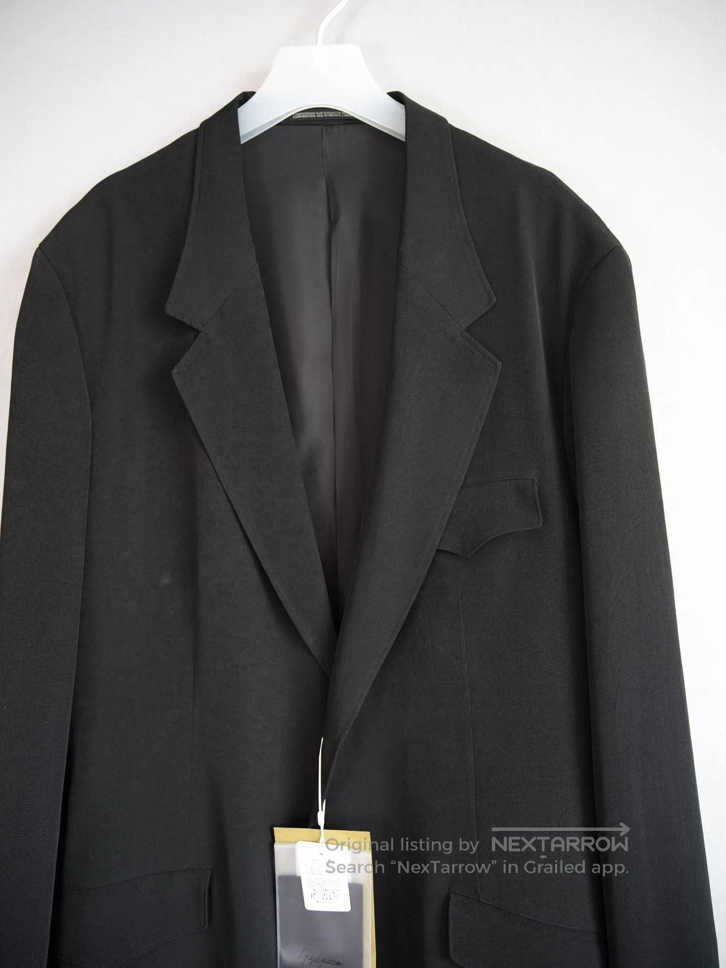 Yohji Yamamoto Yohji Yamamoto 24AW Tuxedo Back Pleat Coat. Size L / US 10 / IT 46 - 5 Thumbnail