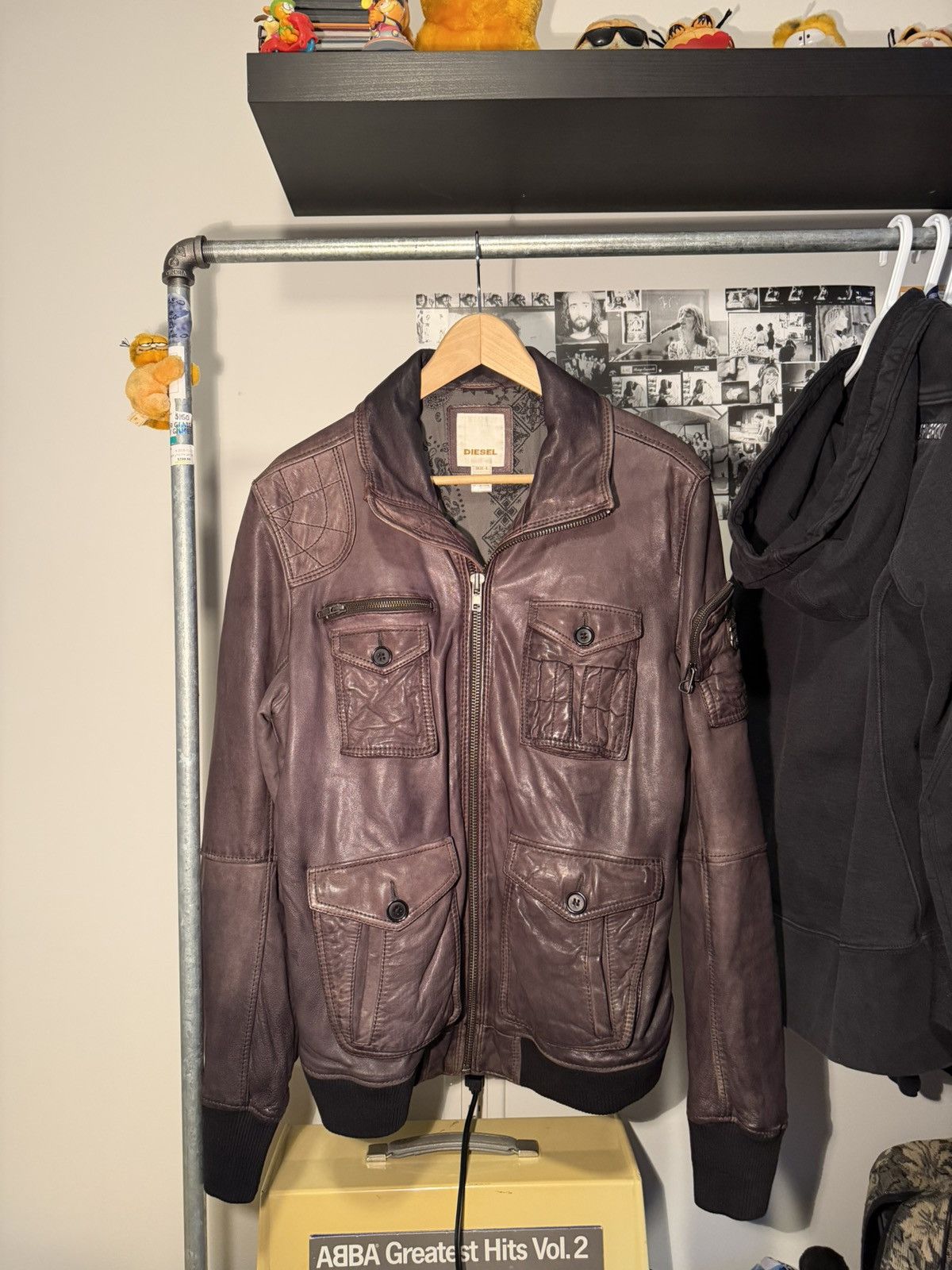 Diesel Diesel Sheepskin Leather Cargo Jacket Size US L / EU 52-54 / 3 - 1 Thumbnail