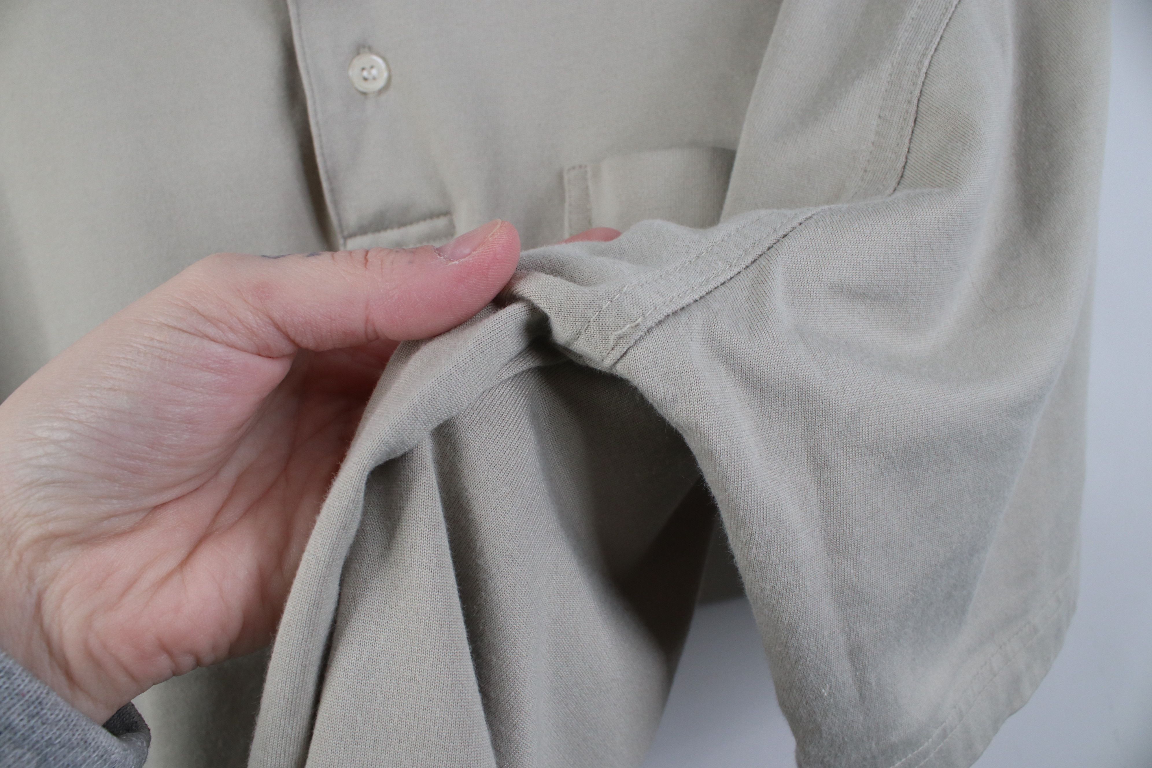 Vintage Vintage 90s Streetwear Knit Collared Golf Polo Shirt Tan Size US L / EU 52-54 / 3 - 9 Thumbnail