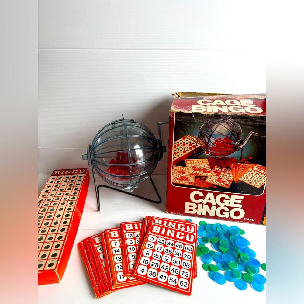 Designer Vintage 1980 Hasbro Industries Cage Bingo Game Size ONE SIZE - 1 Thumbnail