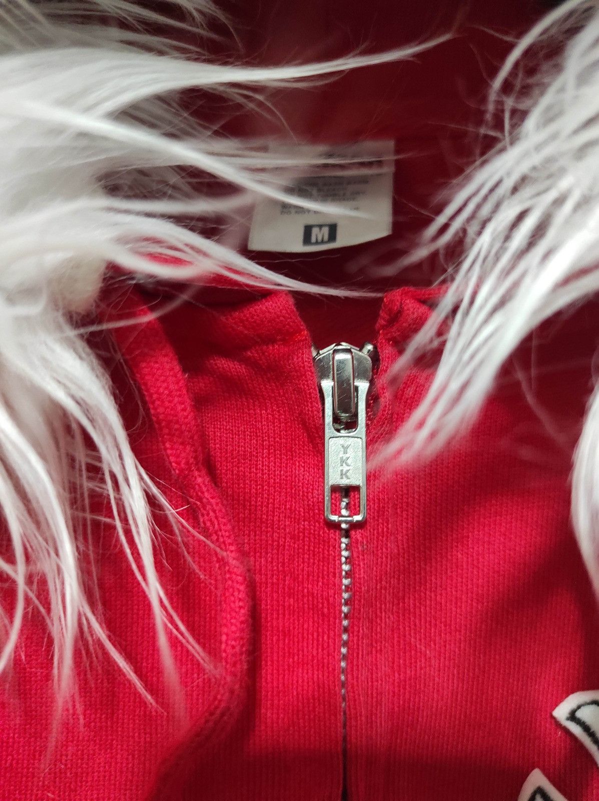 Japanese Brand Lifemax red Cross zipper fur hoodie LGB style Size US M / EU 48-50 / 2 - 5 Thumbnail