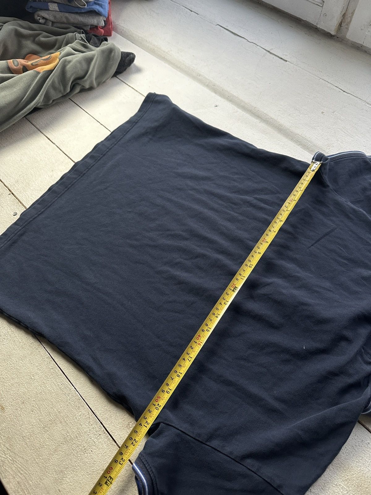 Armani 🚨Y2K ARMANI JEANS BLUE POLO GIORGIO T-shirt Avant Garde Size US XL / EU 56 / 4 - 15 Thumbnail