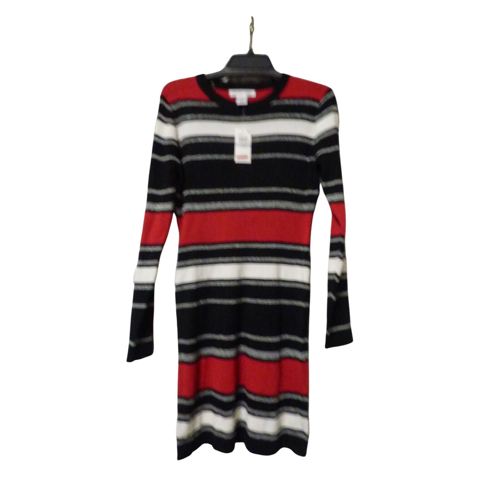 Other Planet Gold Juniors' Plus Size Ribbed Metallic Striped Dres Size ONE SIZE - 7 Thumbnail
