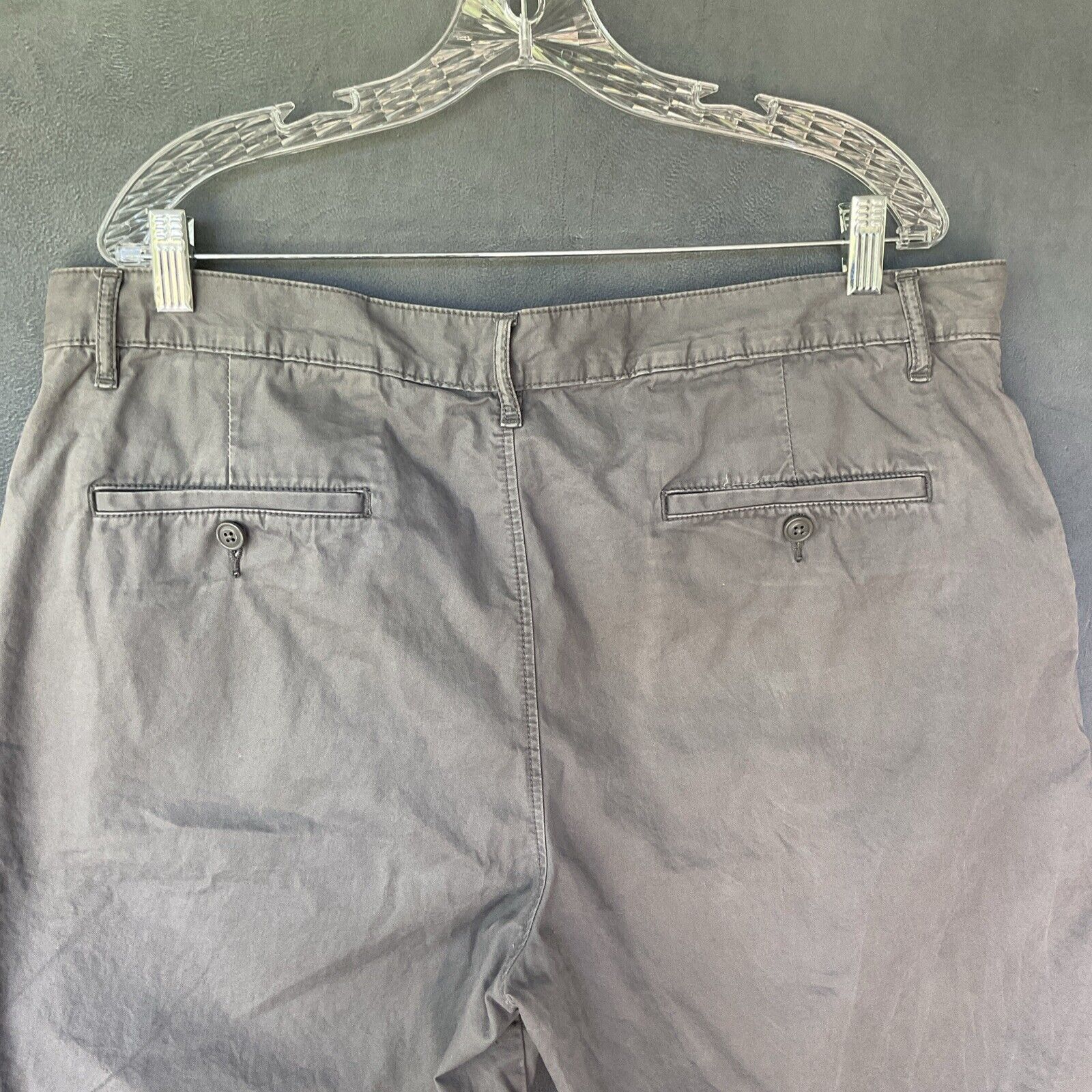 Lacoste Lacoste Shorts Mens US 38 Classic Fit Chino Gray Cotton Twil Size US 38 / EU 54 - 8 Thumbnail