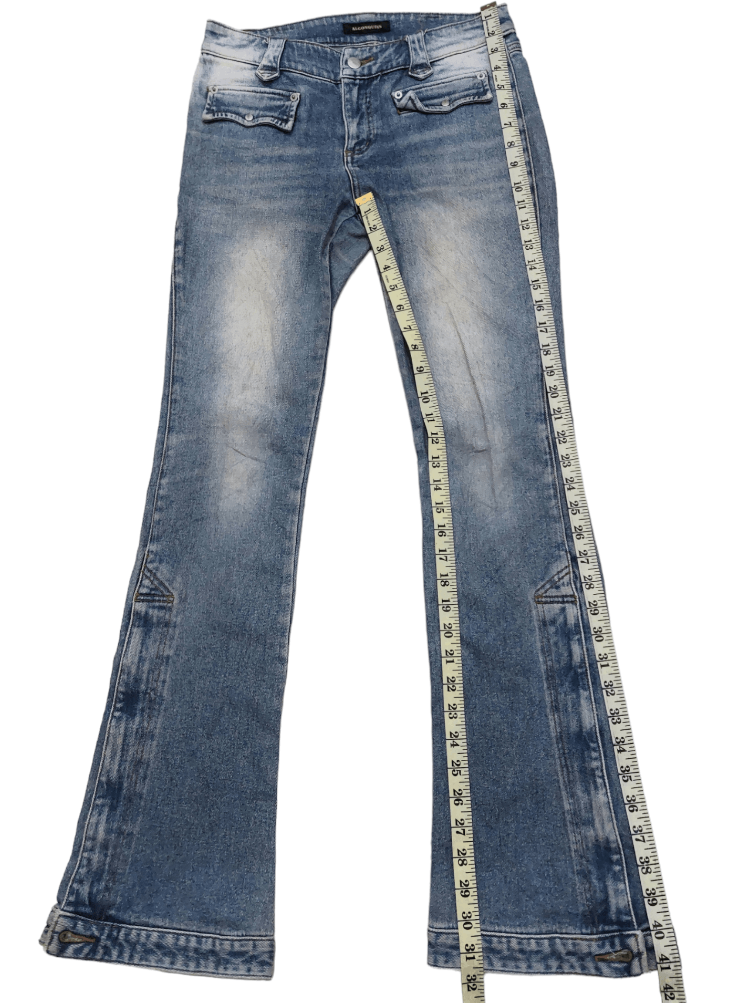 Designer × Japanese Brand Algonquins Wide Leg Zipper Low Rise Unisex PantsDenim Size US 30 / EU 46 - 17 Thumbnail