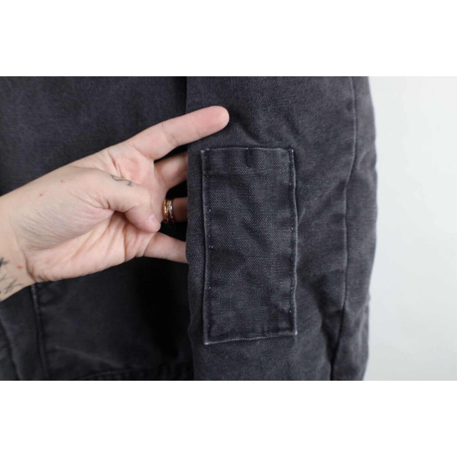 Vintage × Walls Vintage 90s Walls Distressed Quilted Denim Coveralls Size US L / EU 52-54 / 3 - 6 Thumbnail