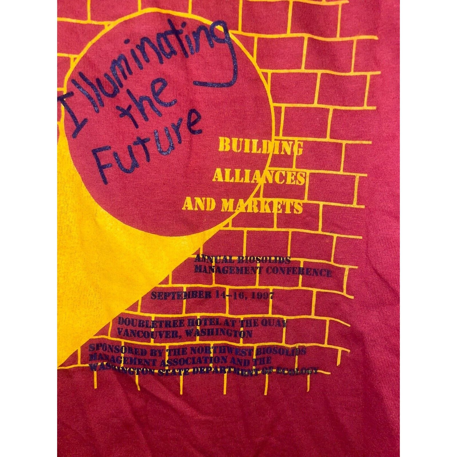 Jerzees Vinatage Biosolids Shirt Northwest Management Tee 90s VTG L Size US L / EU 52-54 / 3 - 9 Thumbnail
