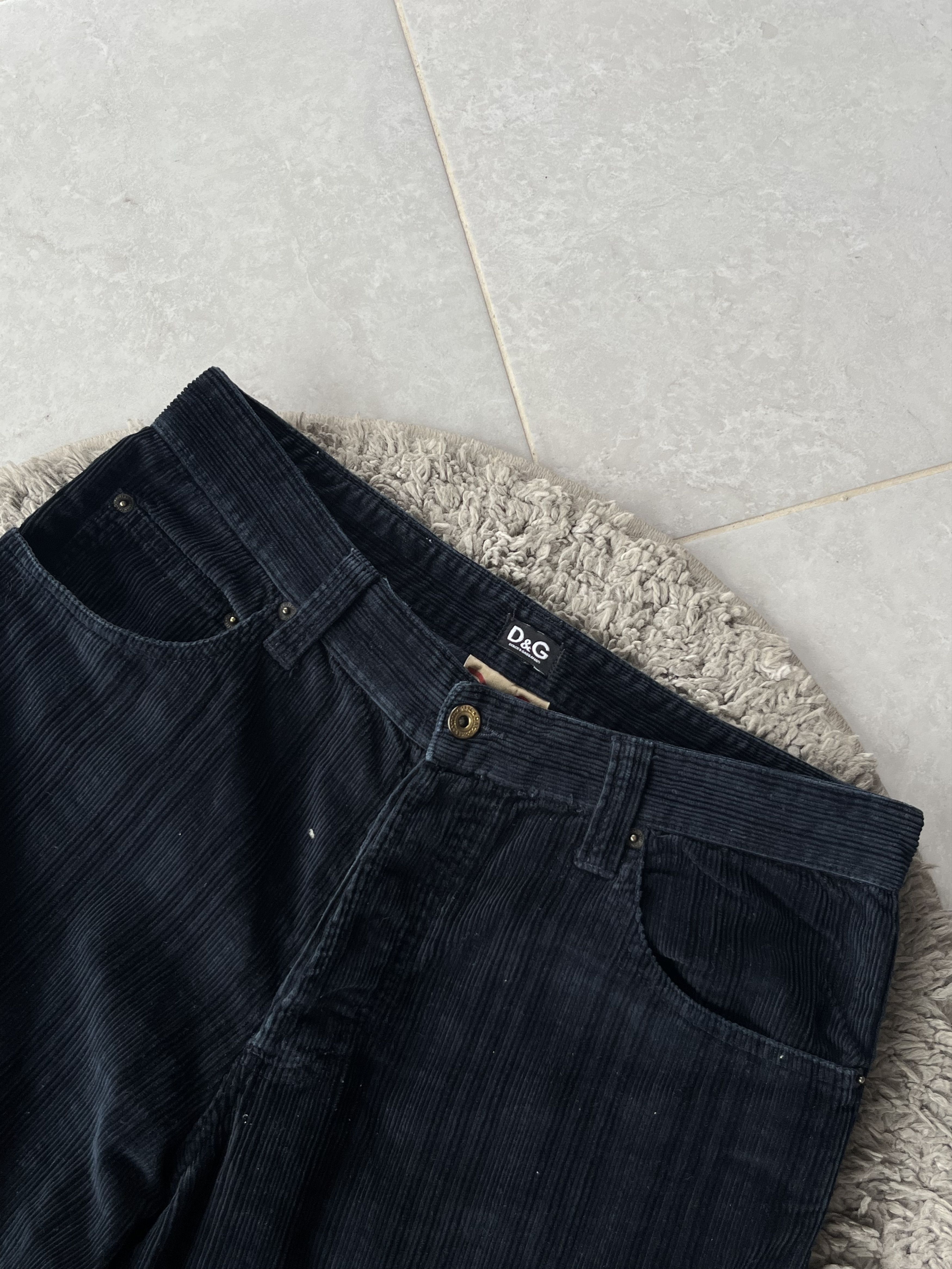 Dolce & Gabbana DOLCE&GABBANA Vintage Vilvet Pants Straight Oversize Fit Size US 30 / EU 46 - 3 Thumbnail