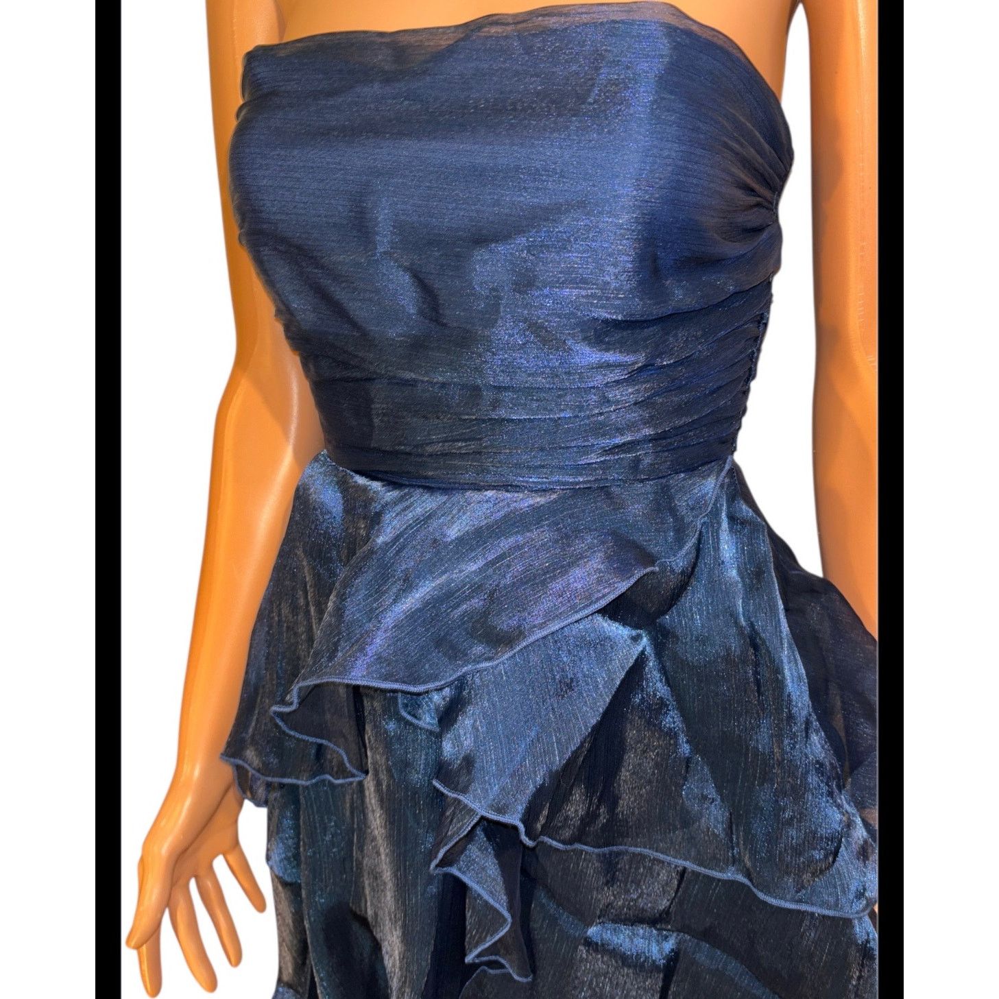 The Unbranded Brand Lucy In The Sky Strapless Ruffle Maxi Dress Size 5 Size XS / US 0-2 / IT 36-38 - 3 Thumbnail