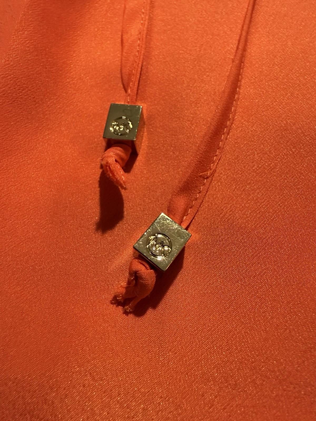 Michael Kors Michael Kors Peasant V-Neck Blouse 3/4 Sleeve Tie-Front L Size L / US 10 / IT 46 - 5 Thumbnail