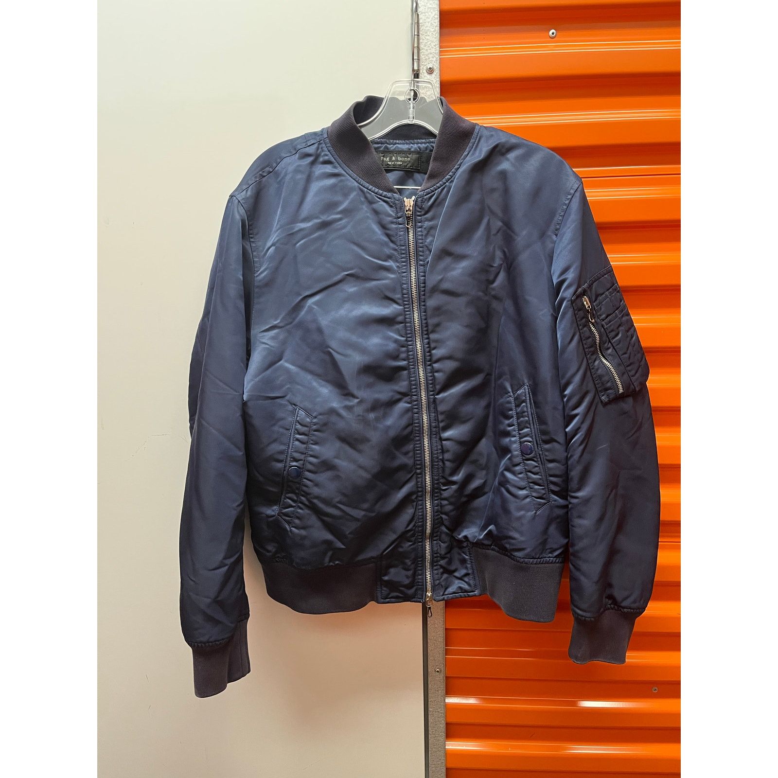 Rag & Bone Rag & Bone - Manston Recycled Nylon Bomber / M / Blue Size US M / EU 48-50 / 2 - 3 Thumbnail