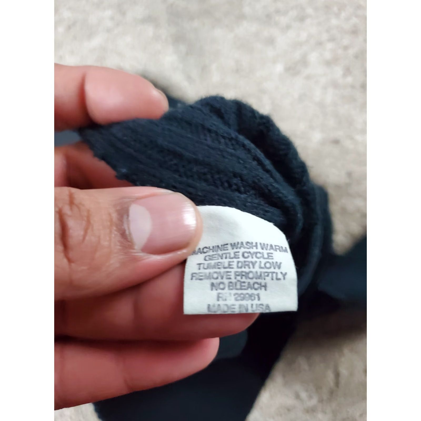 Commando VINTAGE Horace Small Commando Sweater XL Womens Black Wool Blend USA Made Size XL / US 12-14 / IT 48-50 - 6 Thumbnail