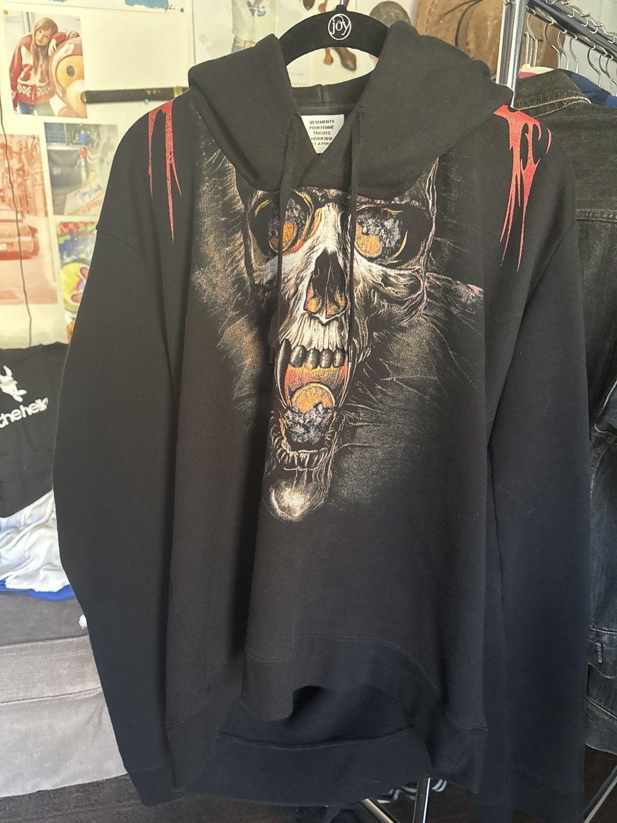 Vetements Vetements misplaced skull hoodie Size US M / EU 48-50 / 2 - 3 Thumbnail