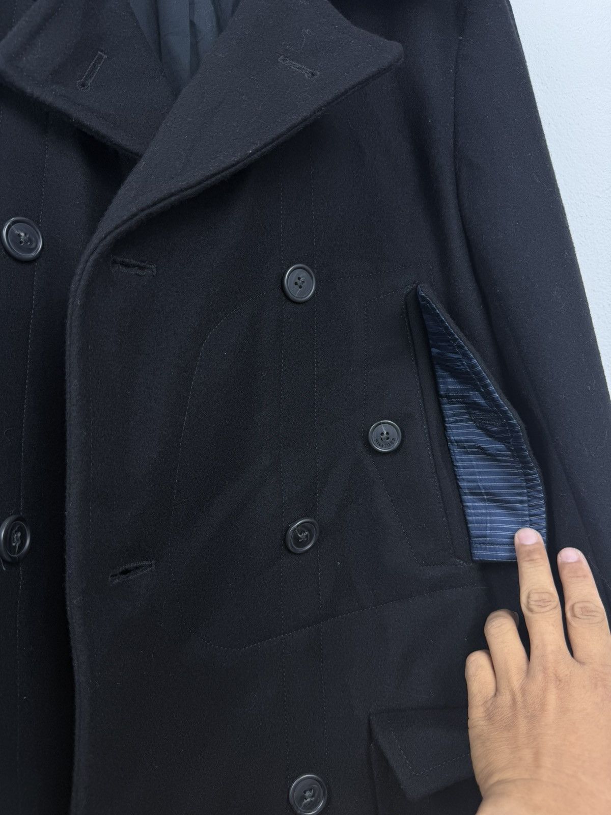 Tommy Hilfiger Tommy Hilfiger Double-Breasted Wool Blend Overcoat Size US S / EU 44-46 / 1 - 12 Thumbnail