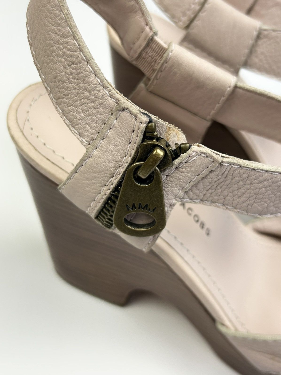 Marc by Marc Jacobs × Vintage Luxury Marc Jacobs Pink Leather Platform Sandals Size US 9 / IT 39 - 7 Thumbnail