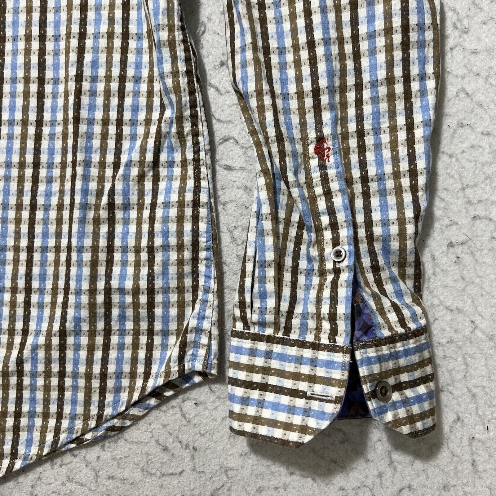 Robert Graham Robert Graham Classic Fit Button Down Shirt Blue Striped Size US XL / EU 56 / 4 - 5 Thumbnail