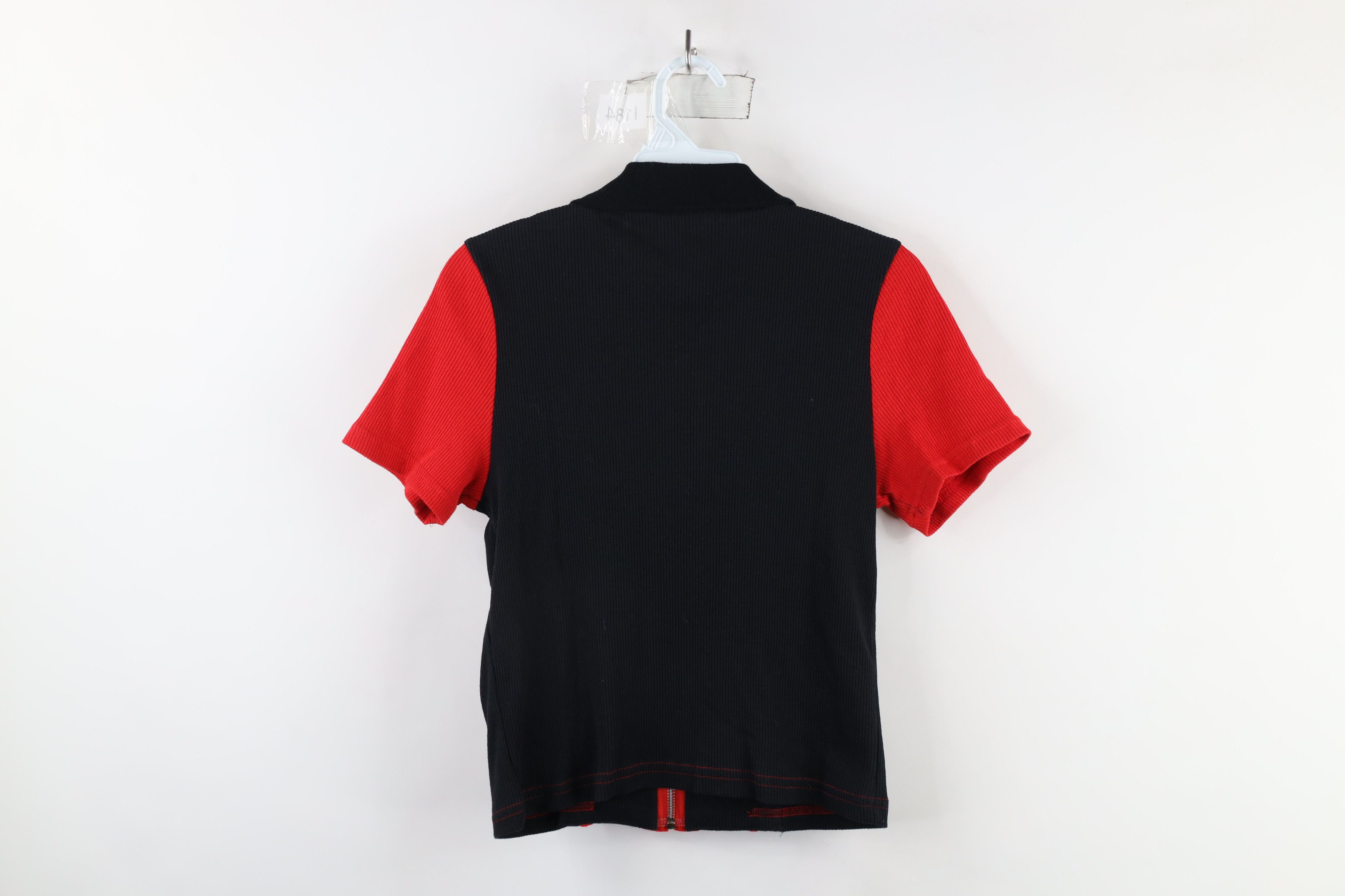 Vintage Vintage 90s Streetwear Knit Full Zip Collared Polo Shirt USA Size M / US 6-8 / IT 42-44 - 6 Thumbnail