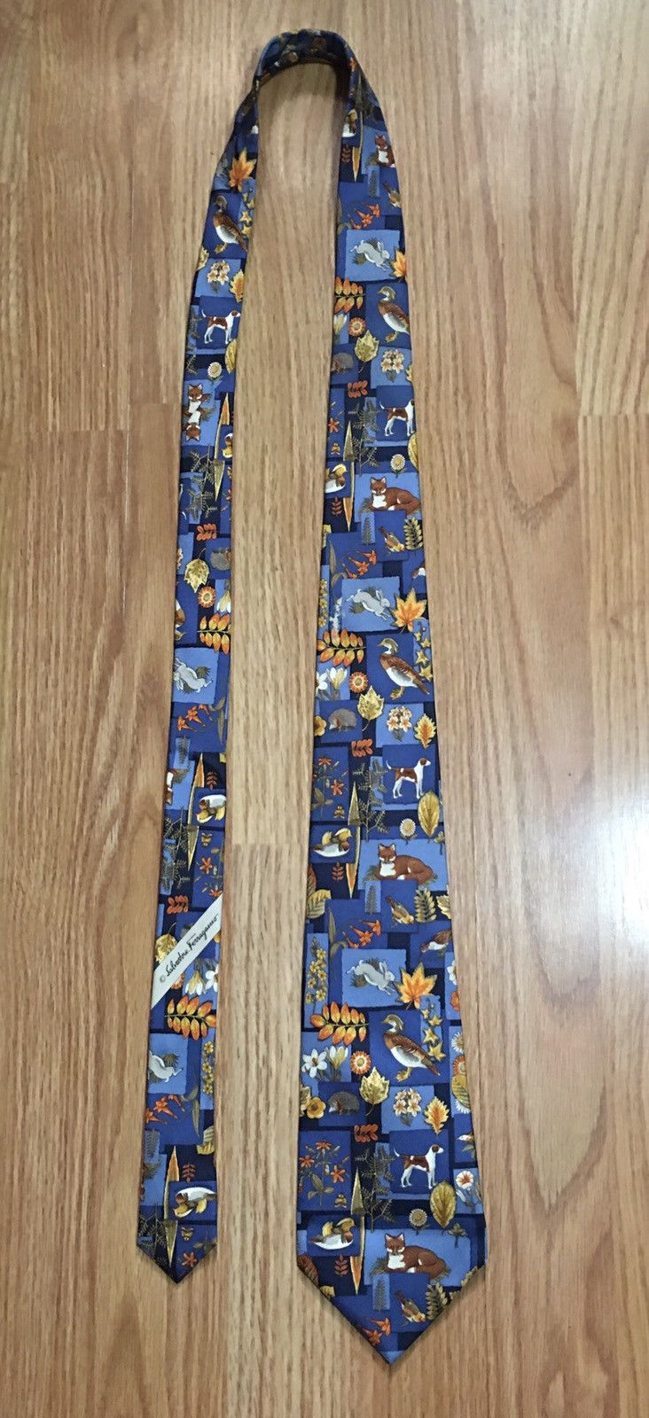 Salvatore Ferragamo Salvatore Ferragamo Floral Nature Print Silk Mens Tie Size ONE SIZE - 9 Thumbnail