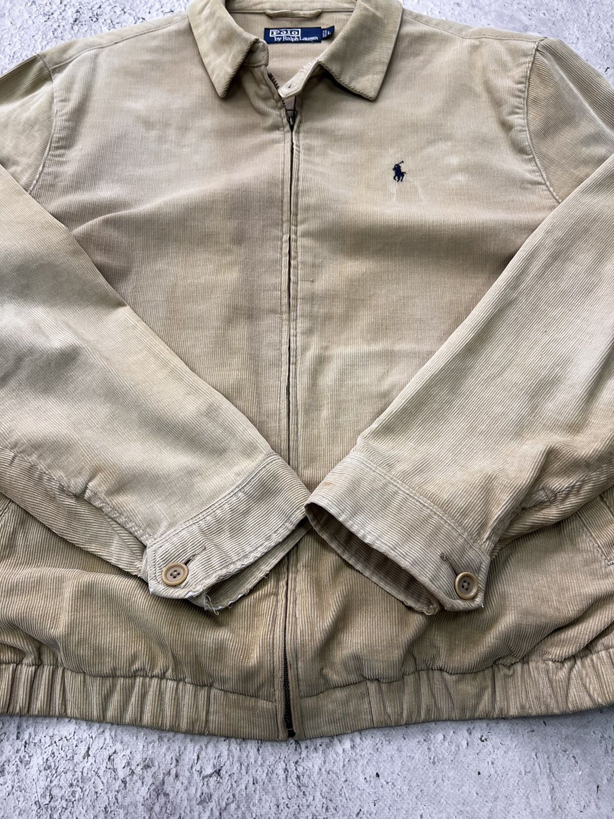 Polo Ralph Lauren × Vintage Vintage 90s Polo Ralph Lauren Harrington style boxy jacket Size US L / EU 52-54 / 3 - 8 Thumbnail