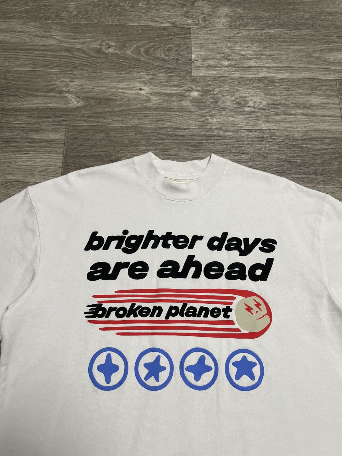 Broken Planet Broken Planet Brighter Days Are Ahead White T-Shirt Size US L / EU 52-54 / 3 - 2 Thumbnail