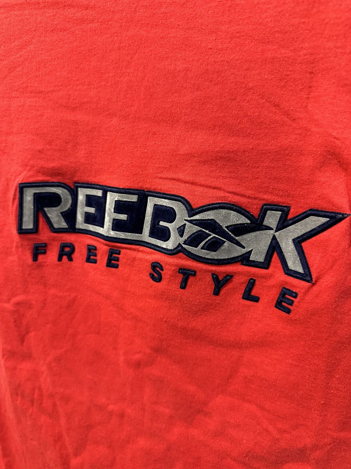 Reebok Vintage Reebok Big Logo Free Style T-Shirt Size US L / EU 52-54 / 3 - 2 Thumbnail