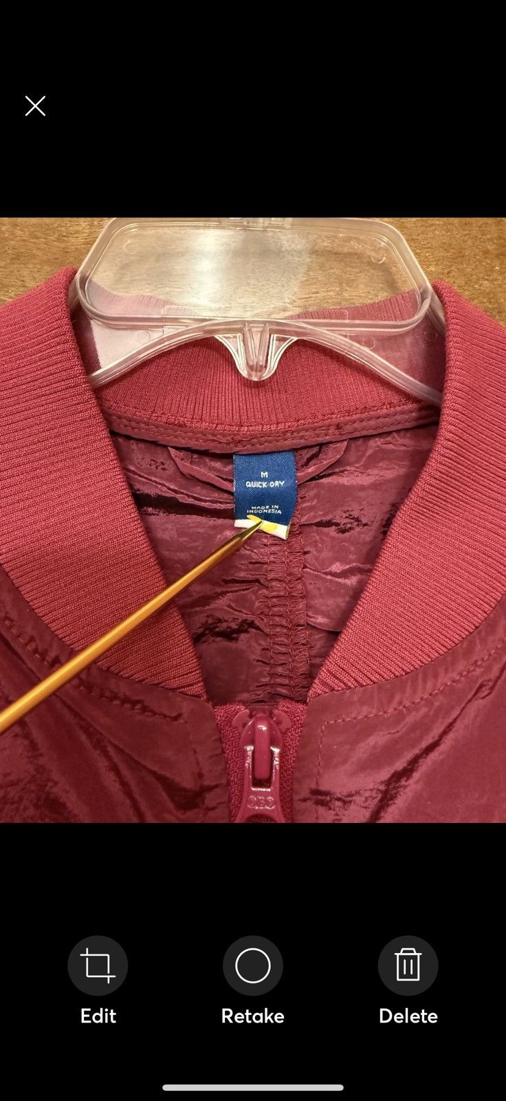 Old Navy Old Navy Nylon Zip Up Athetic Lot Cropped Raspberry & Black Size M / US 6-8 / IT 42-44 - 2 Thumbnail